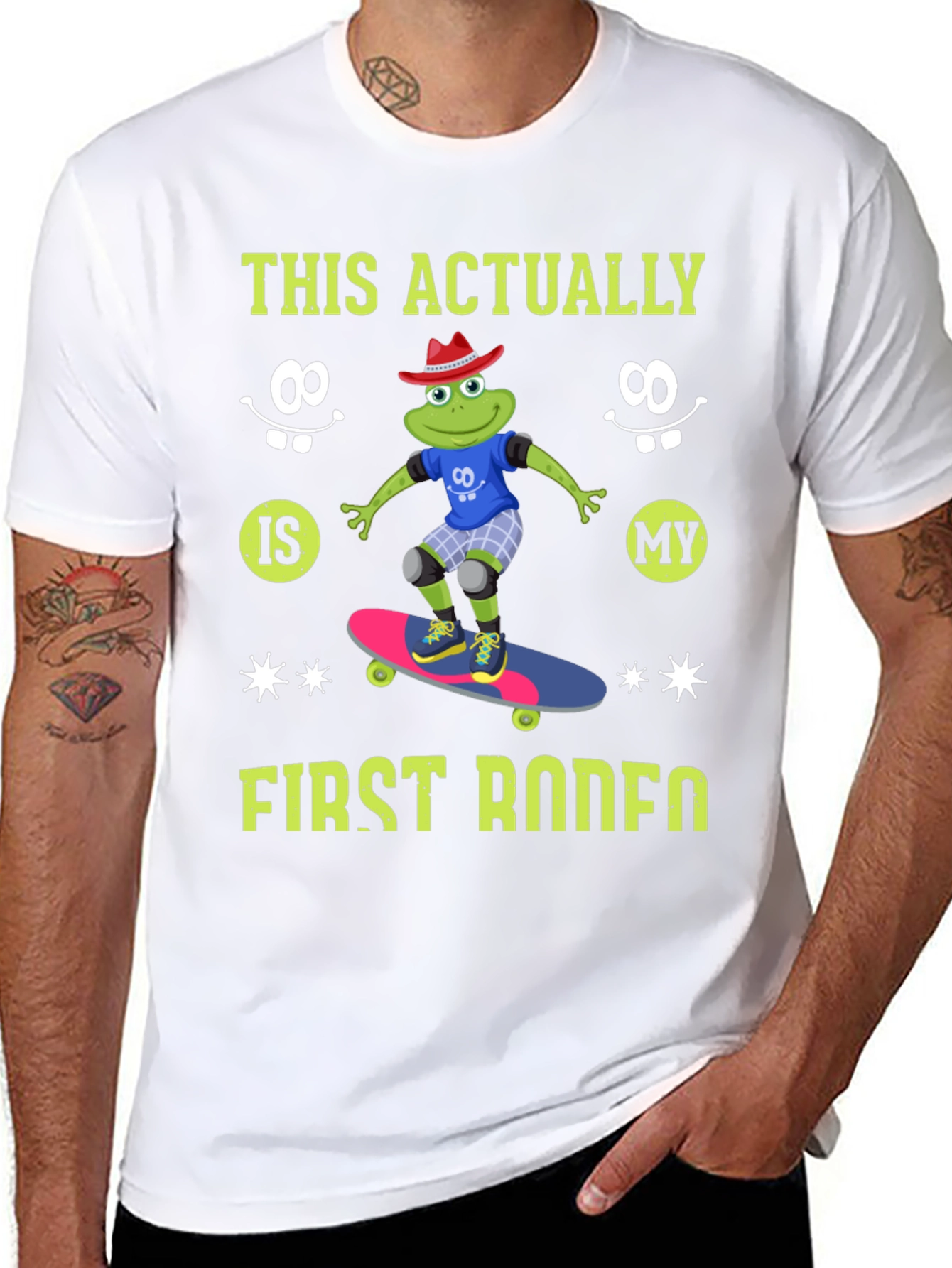 Frog Skateboarder T-Shirt - First Rodeo