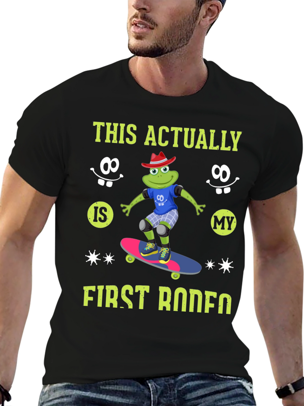 Frog Skateboarder T-Shirt - First Rodeo
