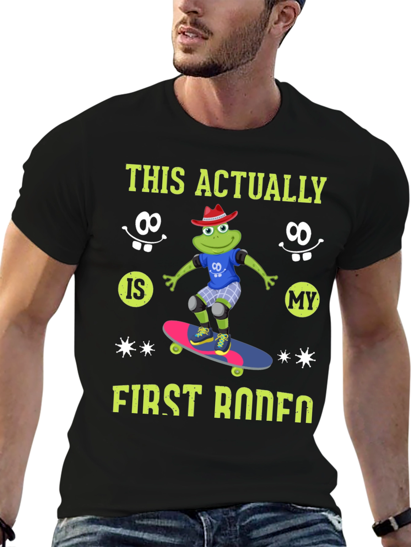 Frog Skateboarder T-Shirt - First Rodeo