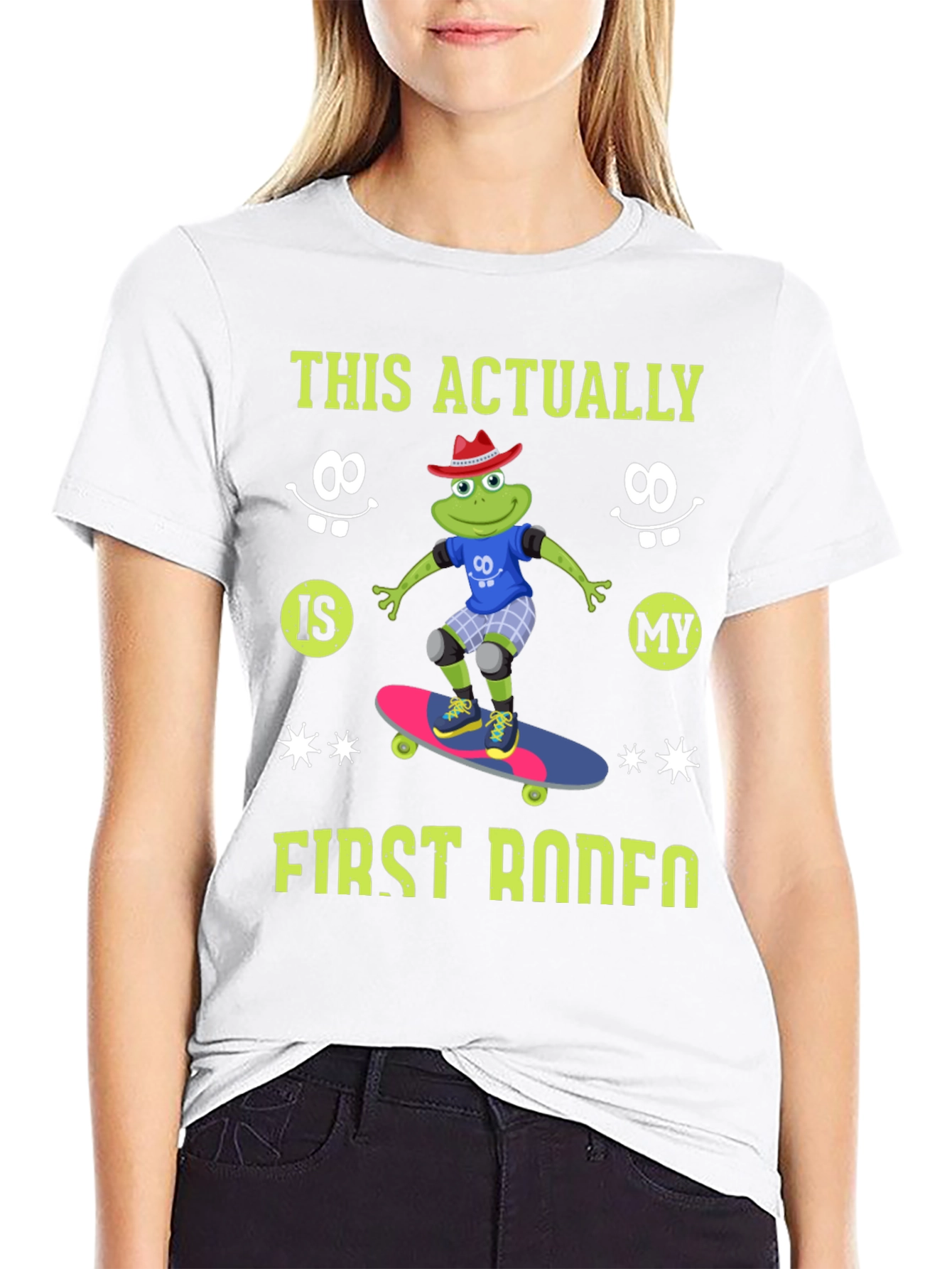 Frog Skateboarder T-Shirt - First Rodeo