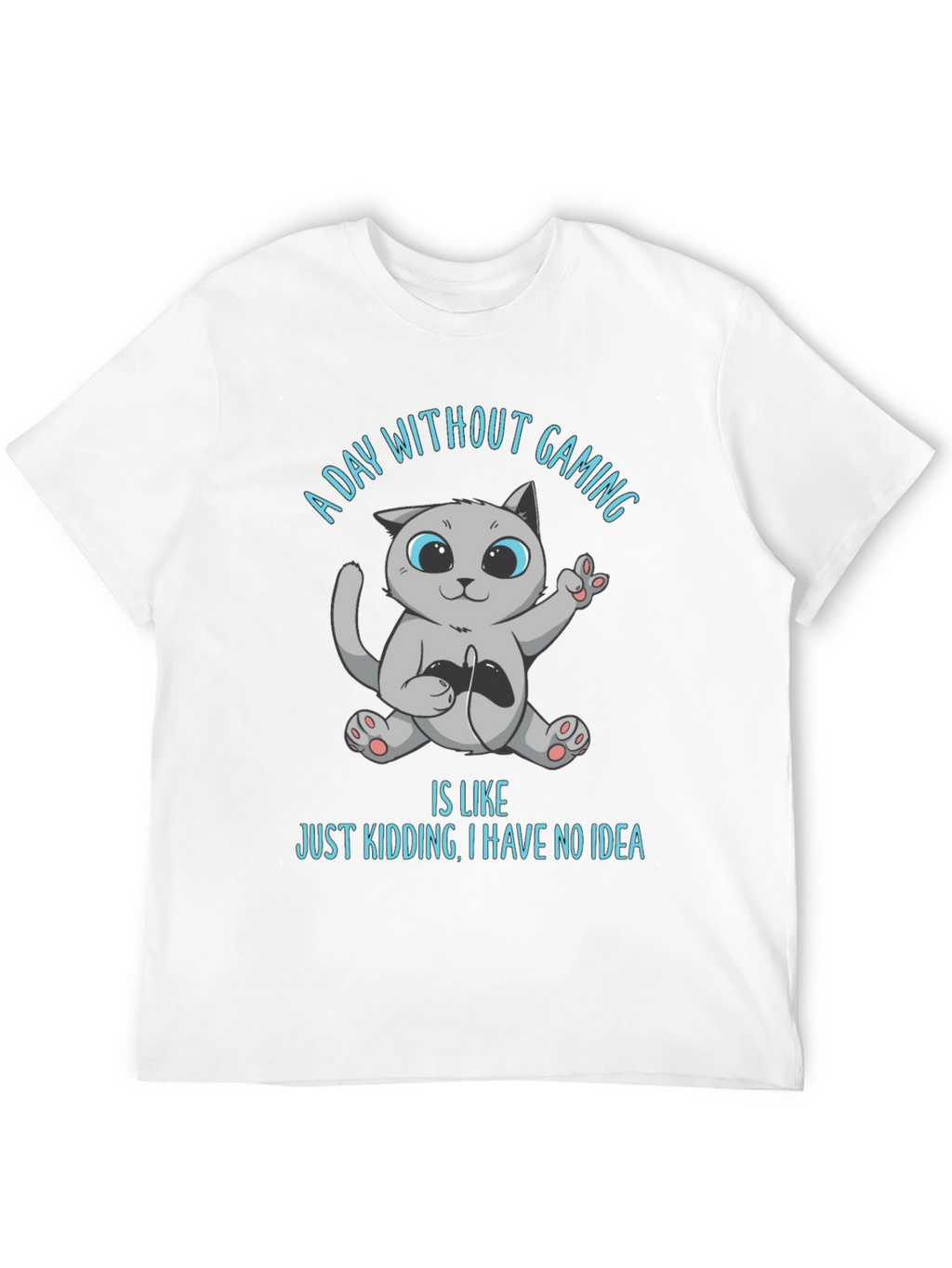 Gaming Cat T-Shirt - A Day Without Gaming