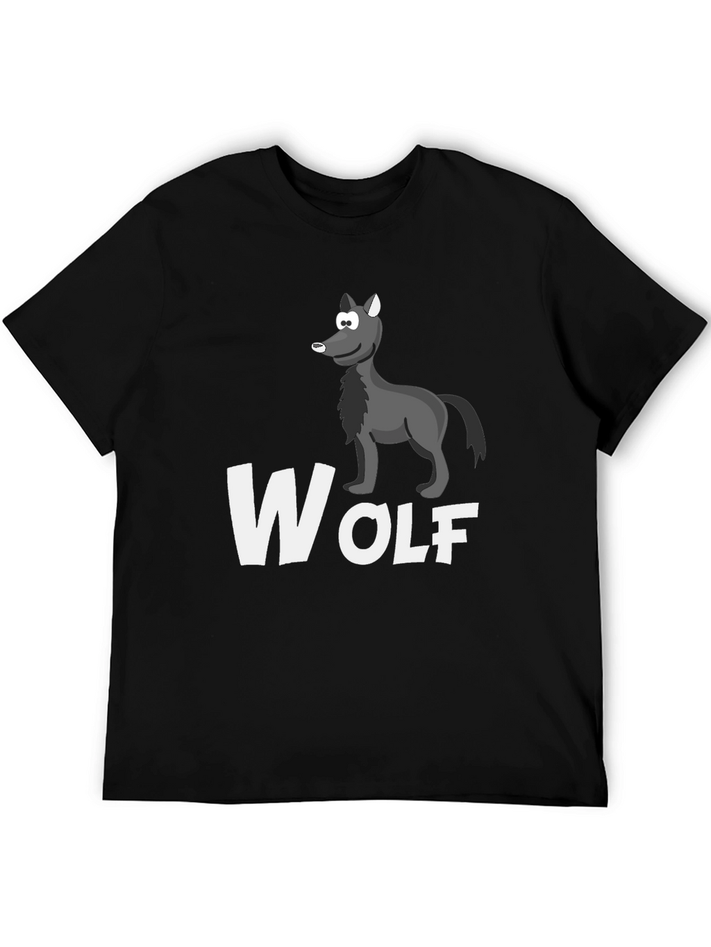 Wolf Graphic T-Shirt - Mens Black Tee