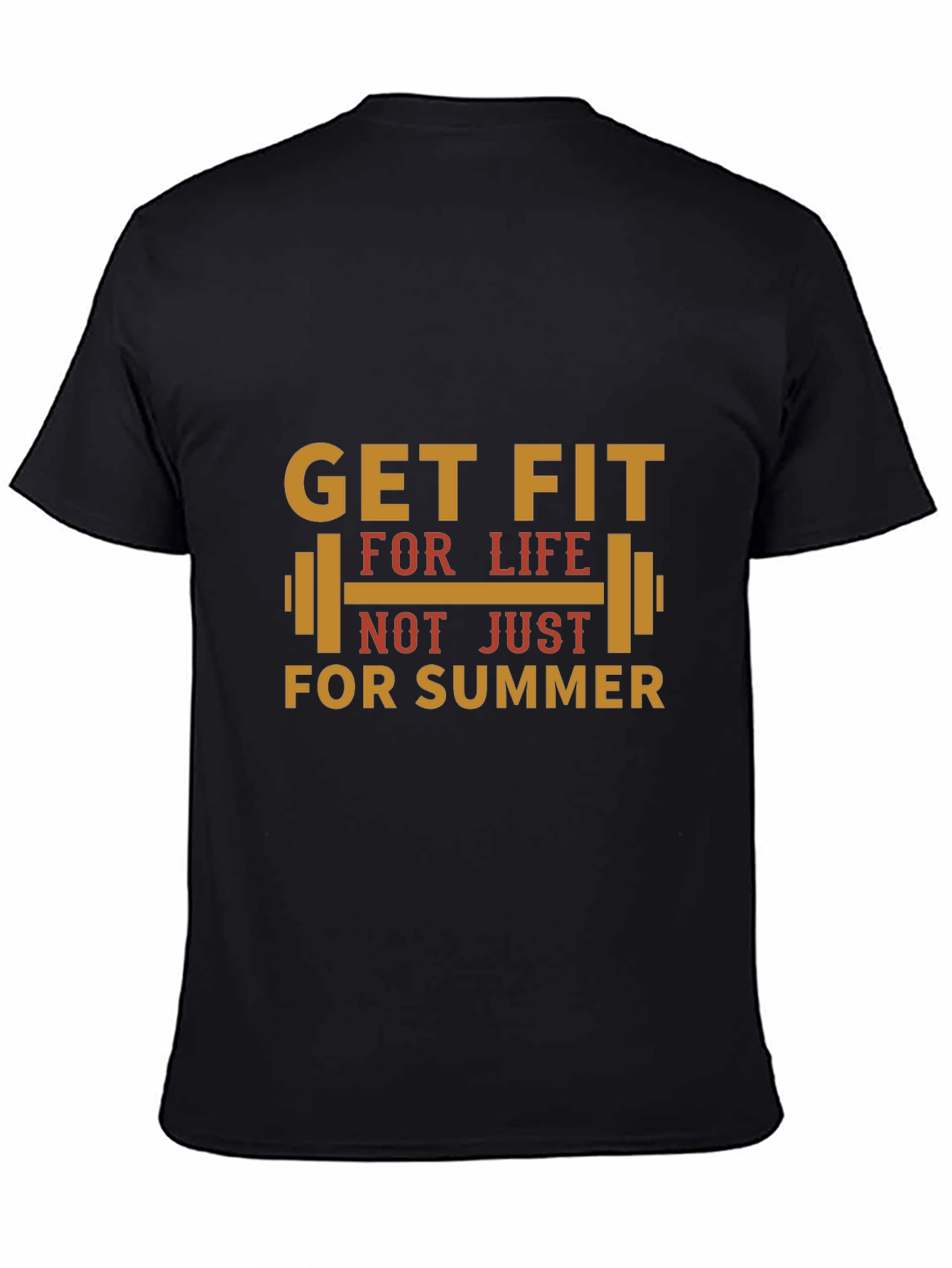 Get Fit for Life T-Shirt - Black Graphic Tee