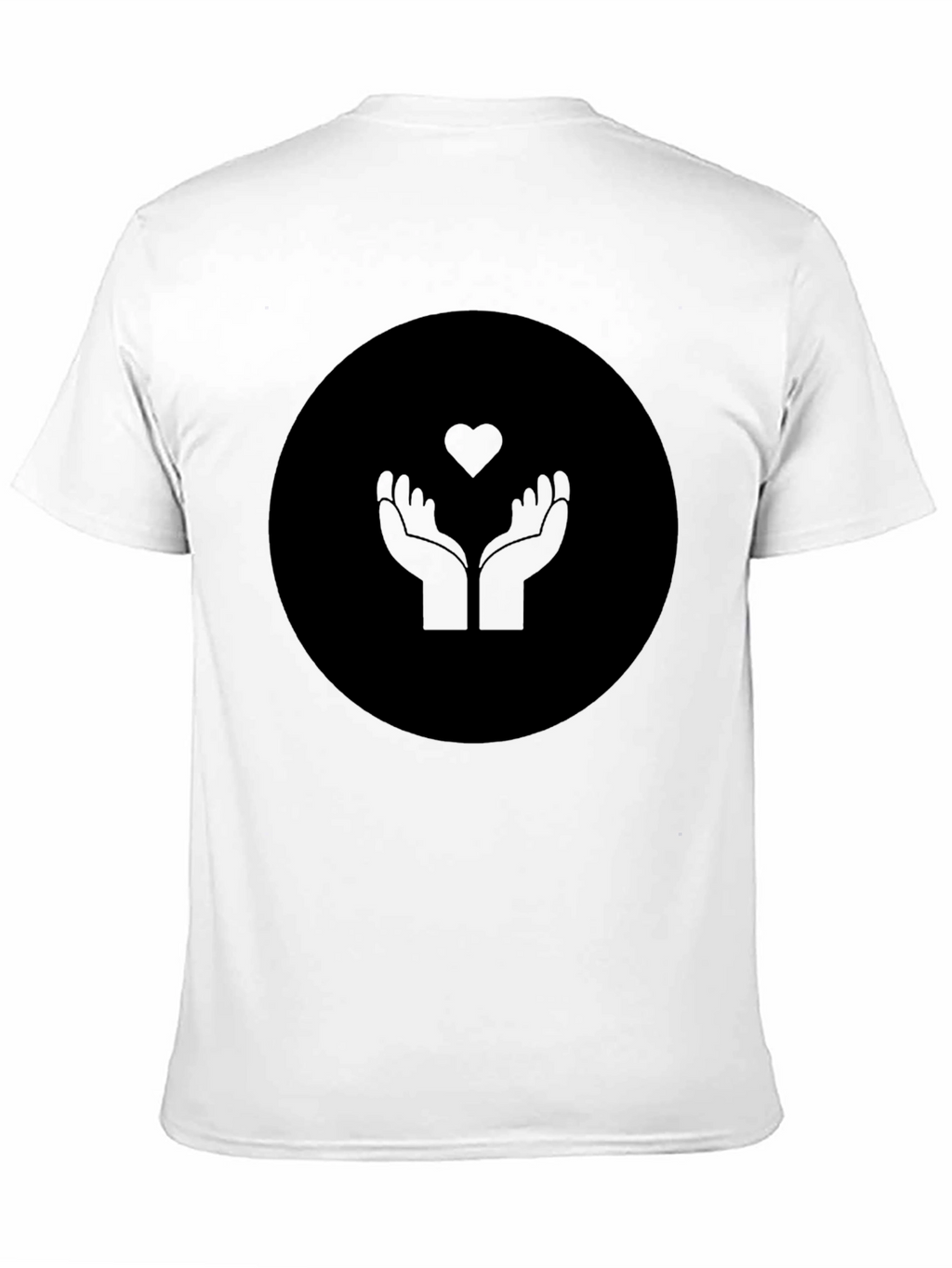Heart Hands Graphic Black T-Shirt