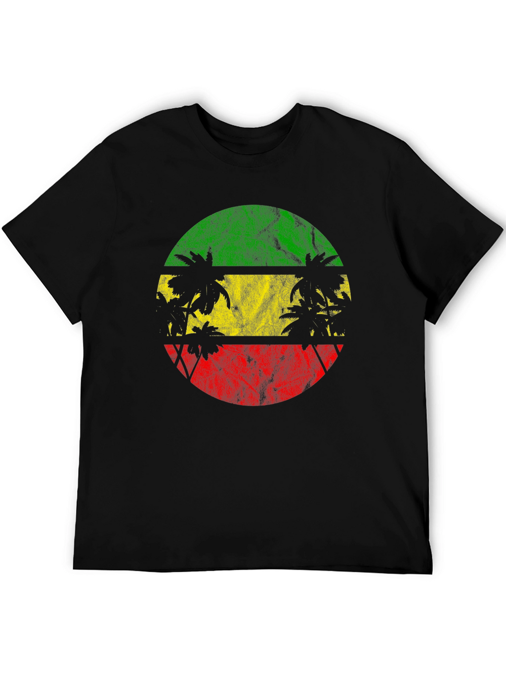 Rasta Palm Tree Graphic T-Shirt