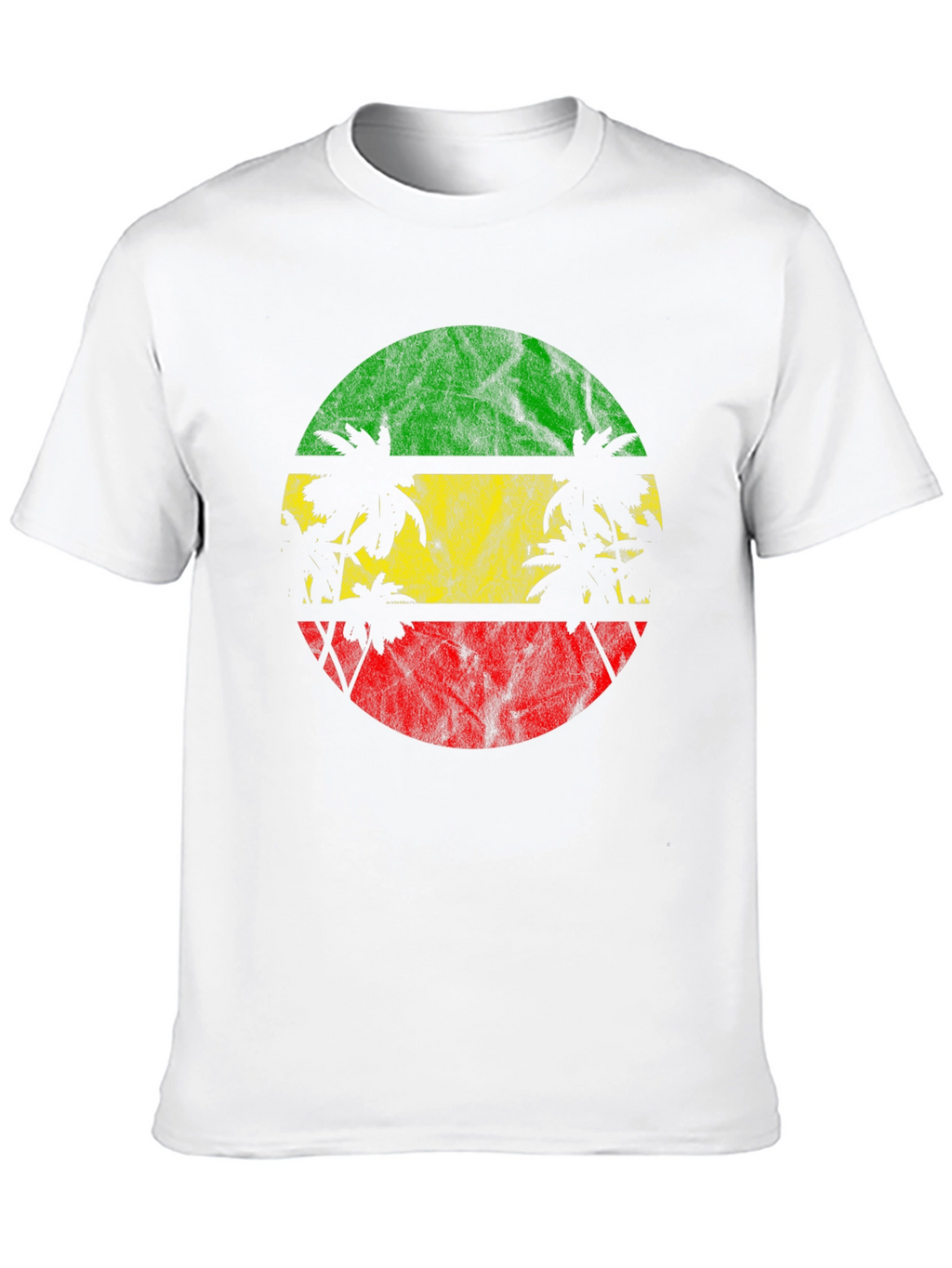 Rasta Palm Tree Graphic T-Shirt