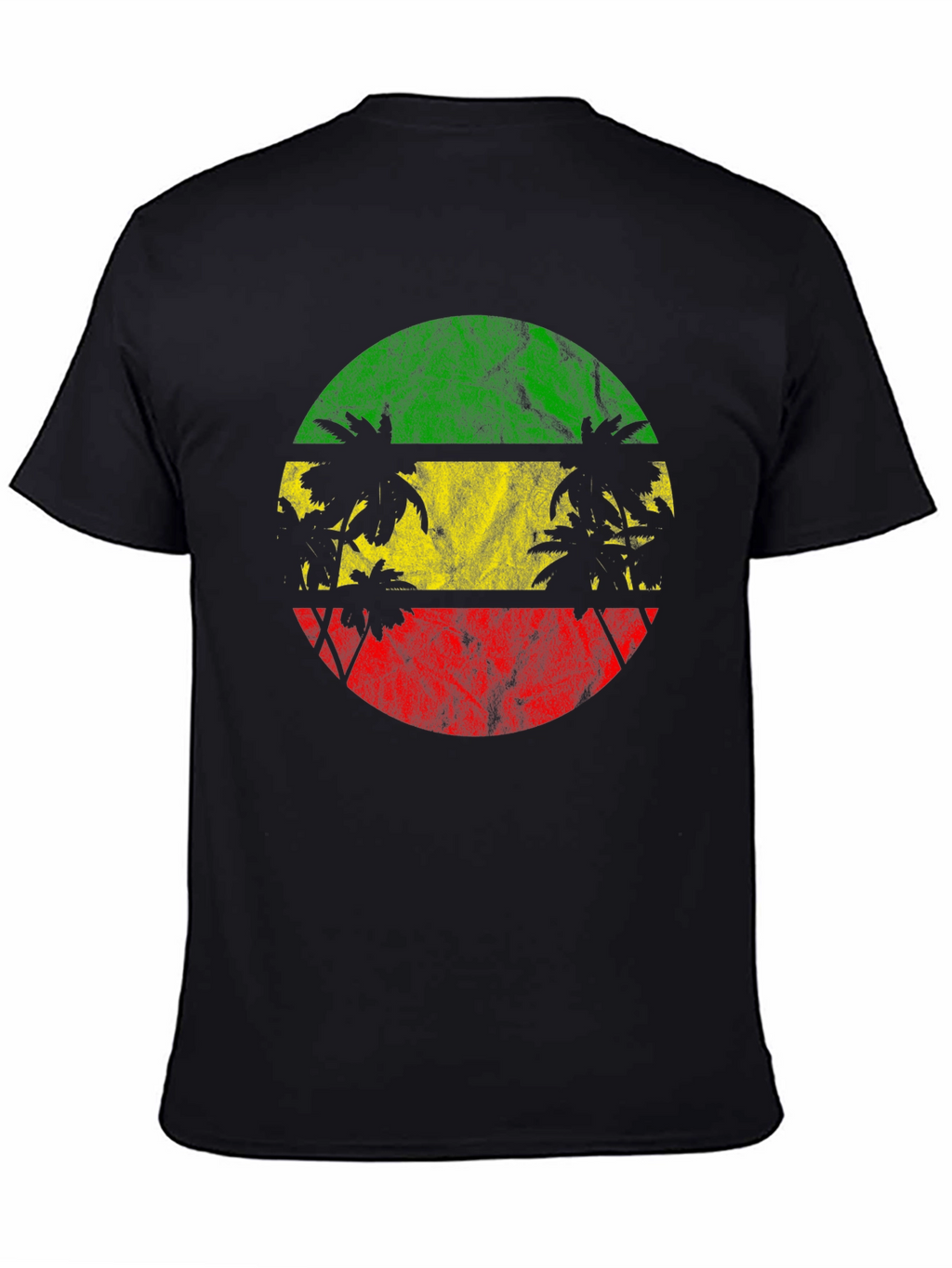 Rasta Palm Tree Graphic T-Shirt