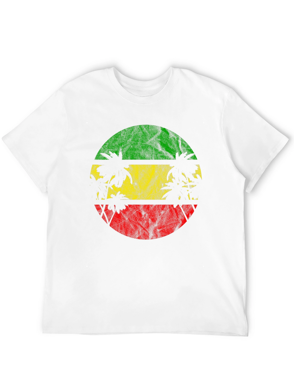 Rasta Palm Tree Graphic T-Shirt
