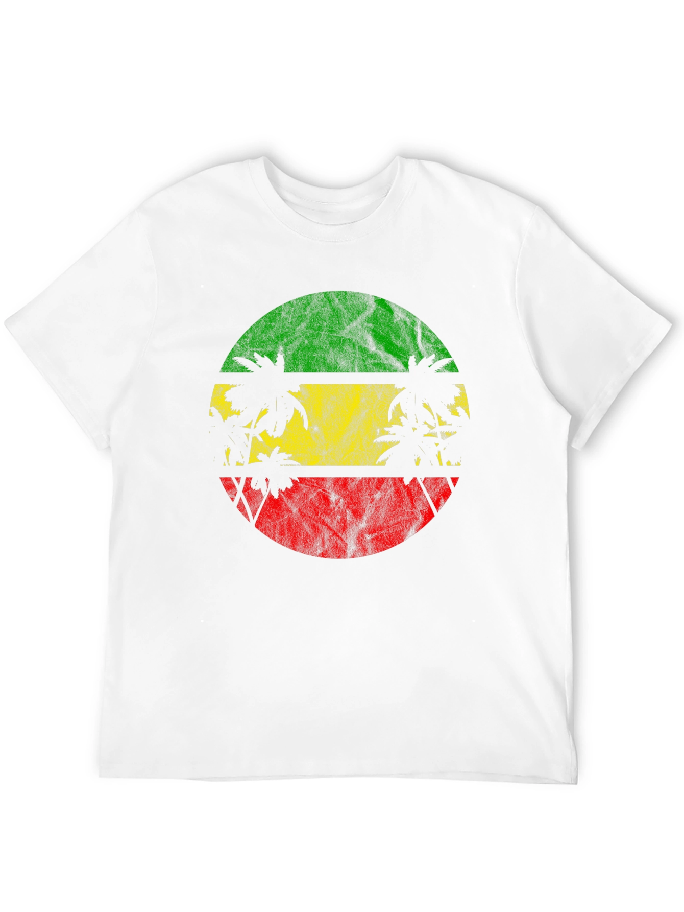 Rasta Palm Tree Graphic T-Shirt
