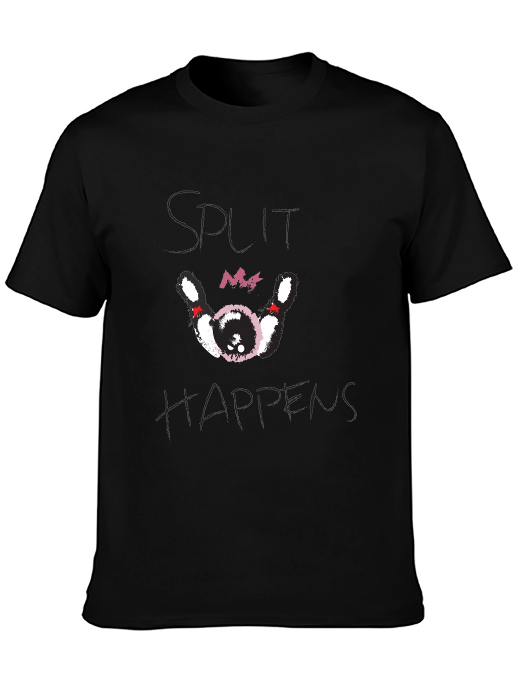Split Happens Bowling T-Shirt - Black