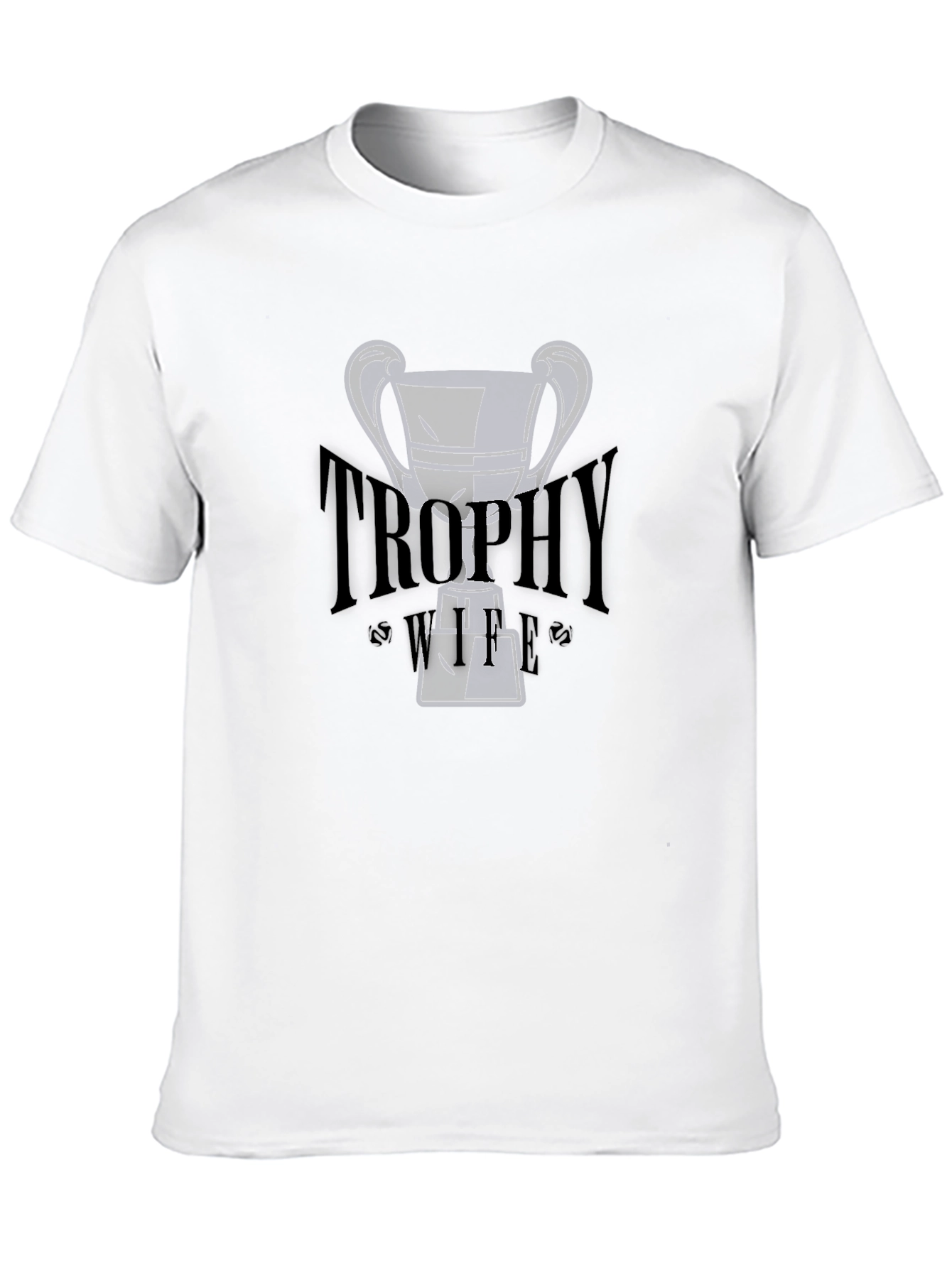 Trophy Wife Graphic Tee - Black Cotton T-Shirt