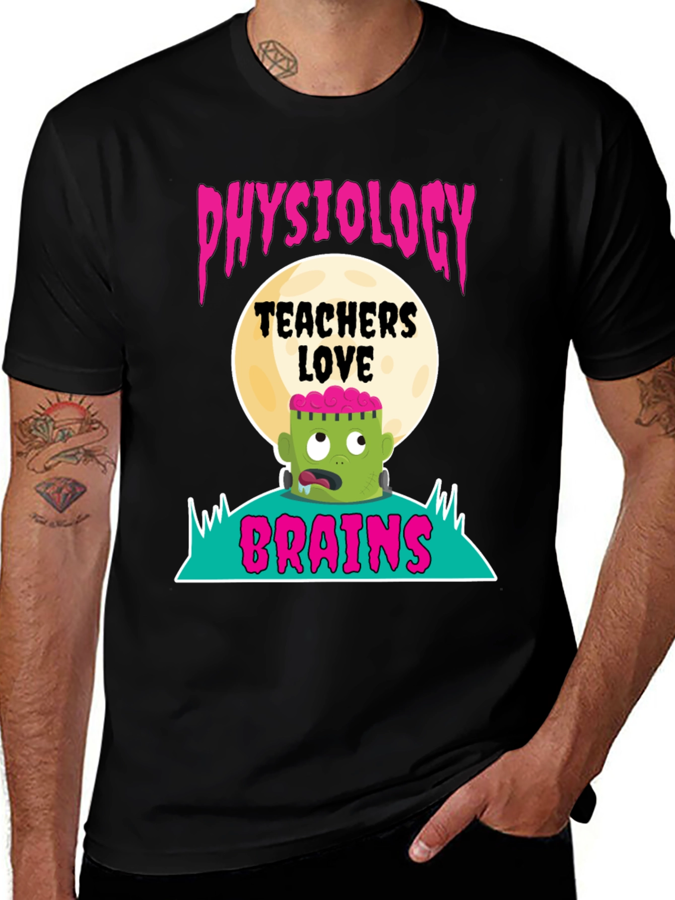 Physiology Teachers Love Brains T-Shirt - Halloween Tee