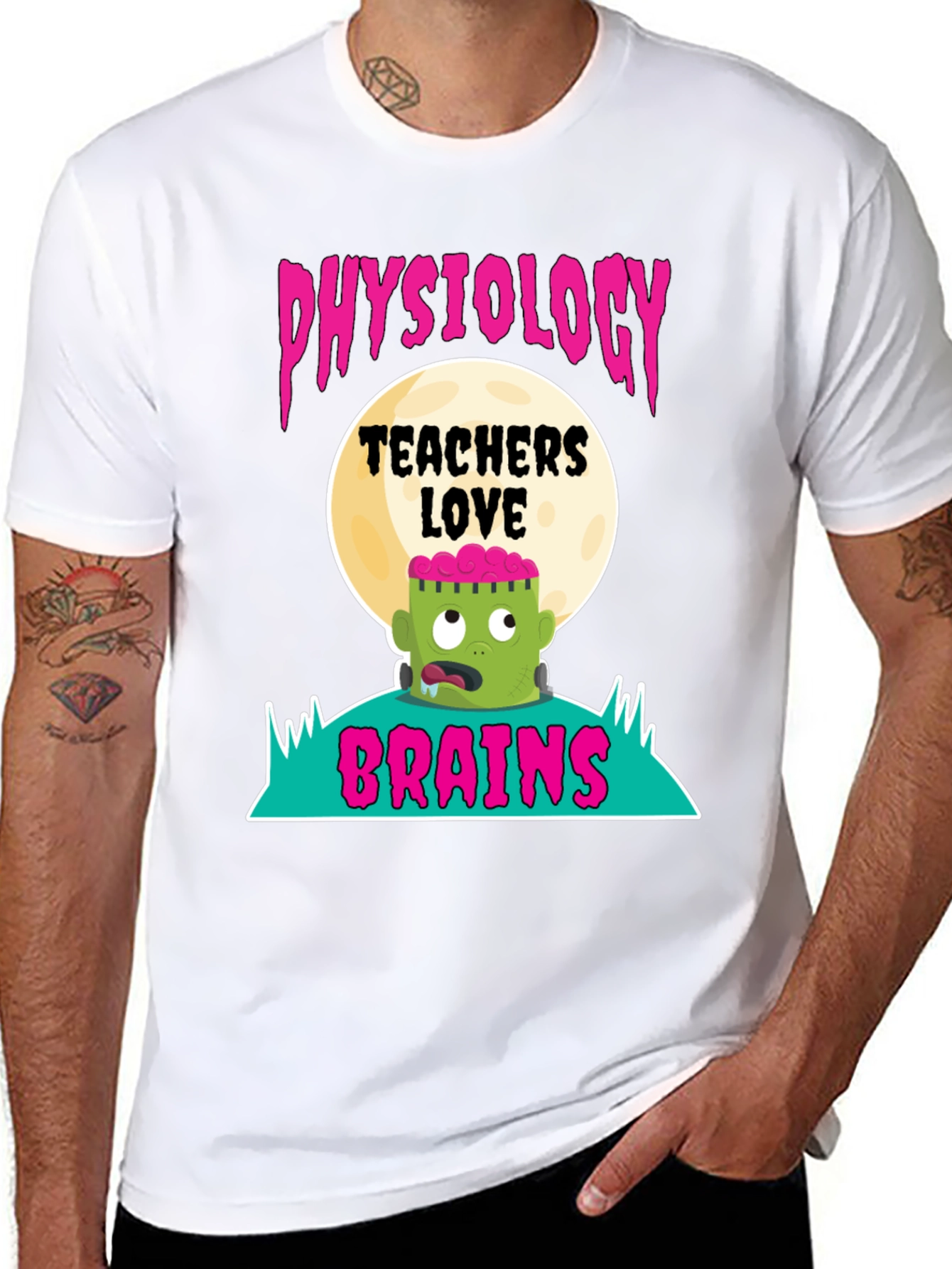 Physiology Teachers Love Brains T-Shirt - Halloween Tee