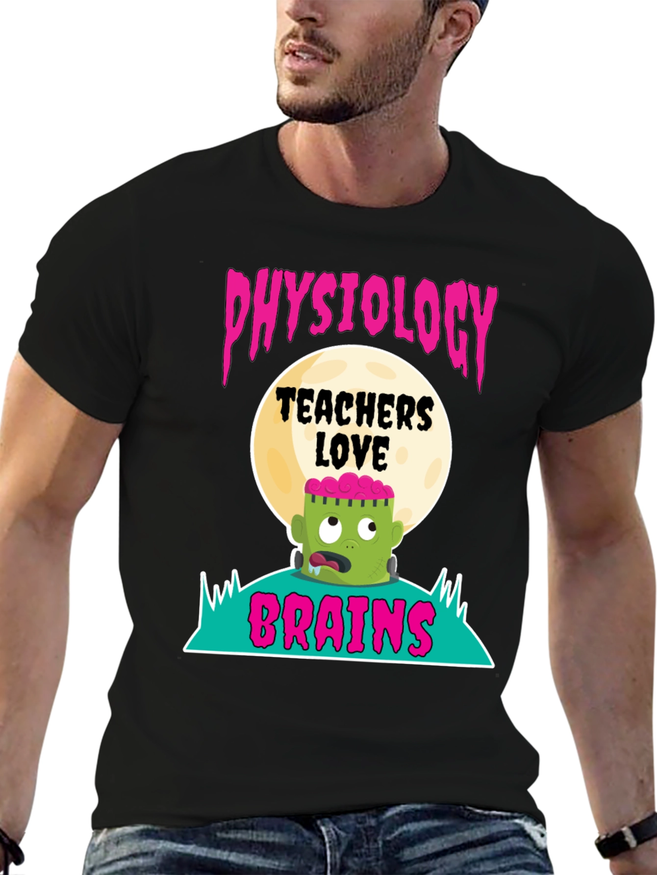 Physiology Teachers Love Brains T-Shirt - Halloween Tee