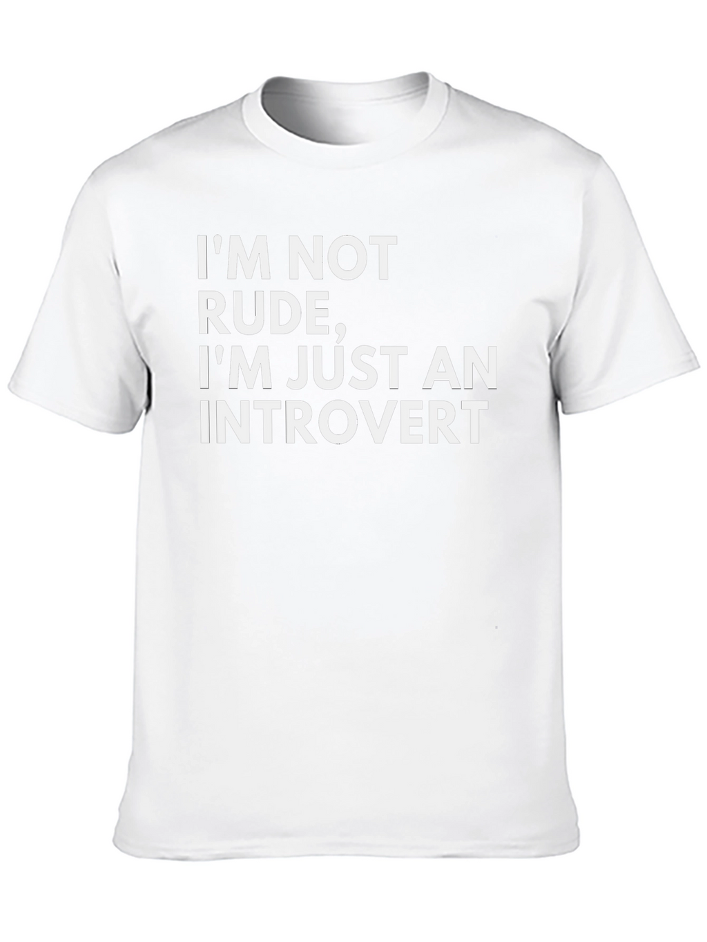 Introvert Statement T-Shirt - Black Graphic Tee