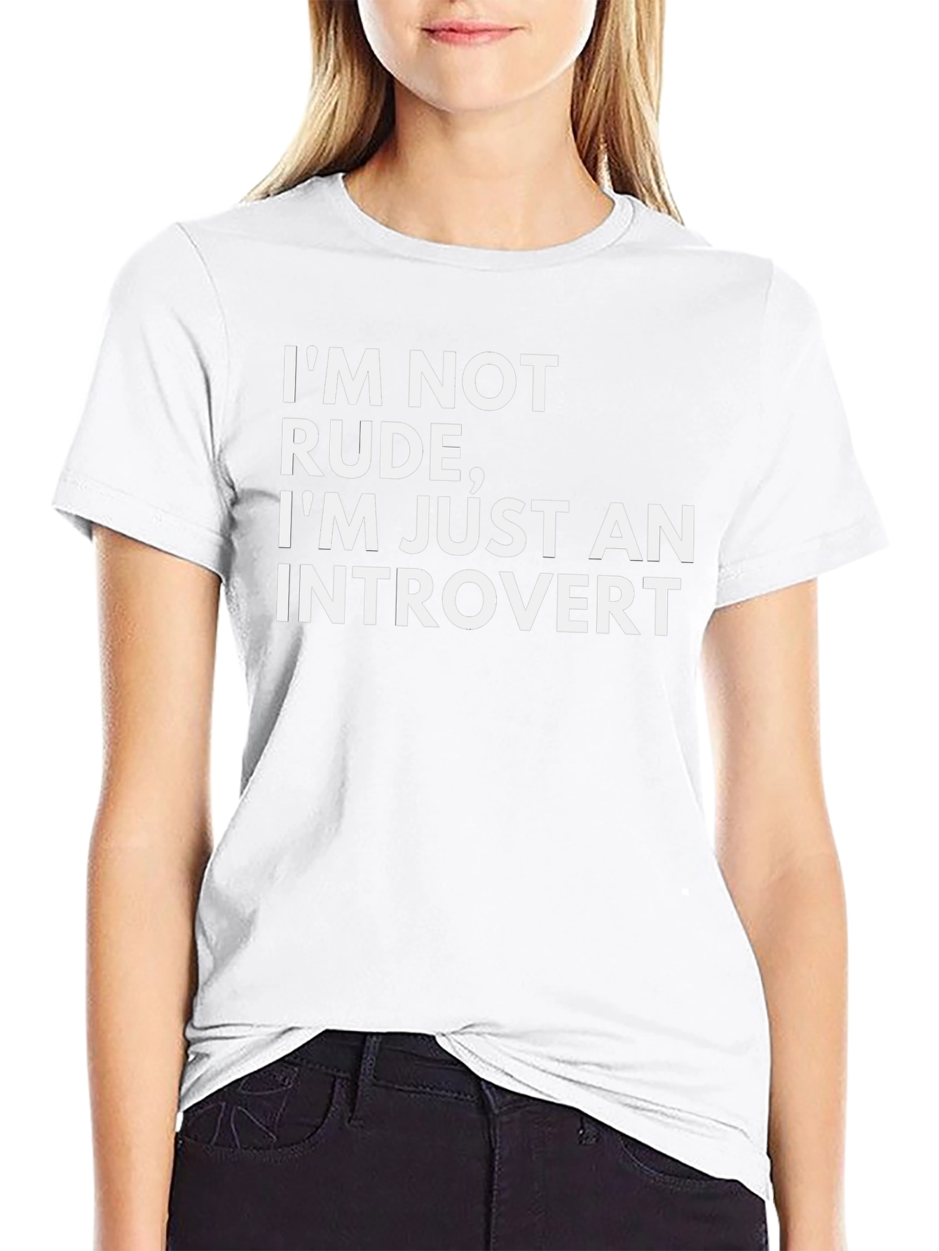 Introvert Statement T-Shirt - Black Graphic Tee