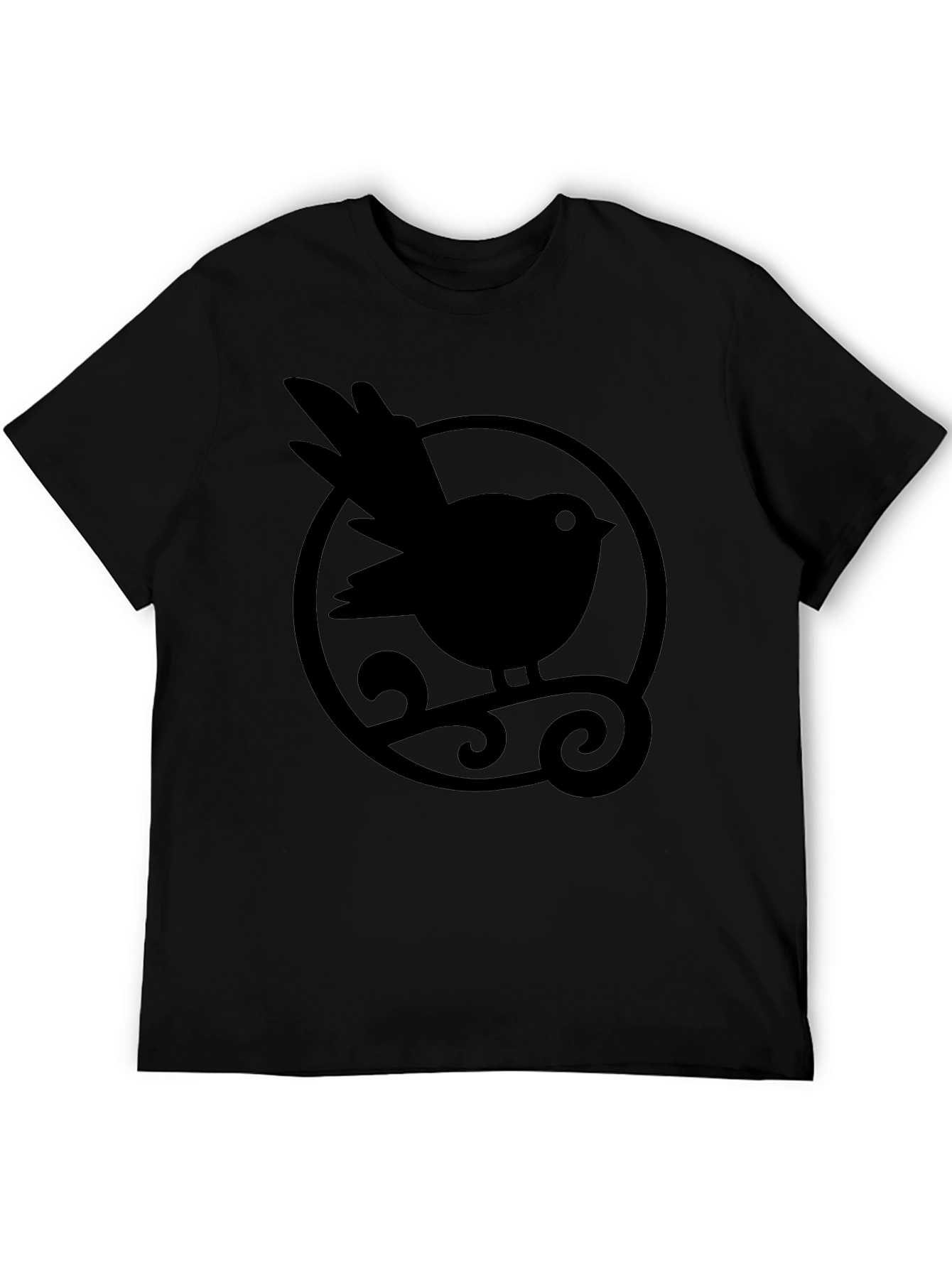 Bird Graphic Tee - Stylish Round Design Comfortable Fit