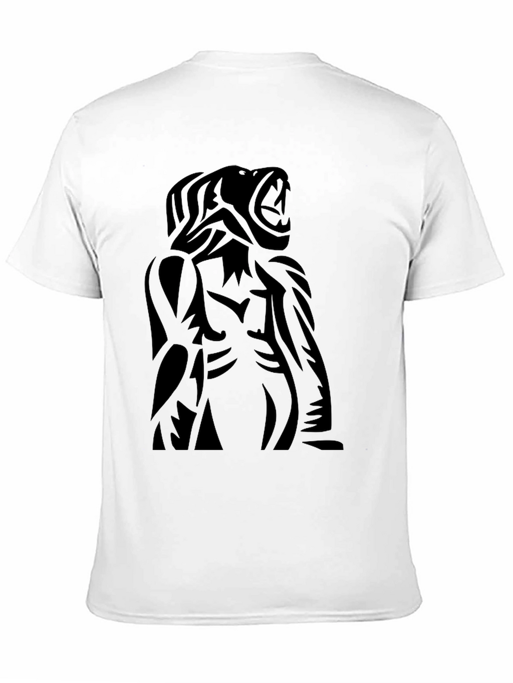 Roaring Beast Black Graphic Tee - Bold Statement Shirt