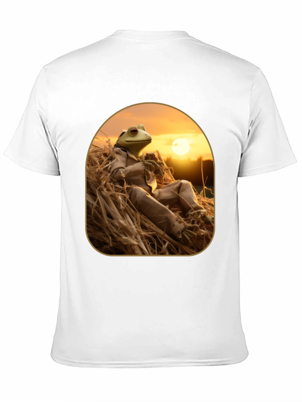 Frog in Suit Graphic T-Shirt - Relaxed Nature Style