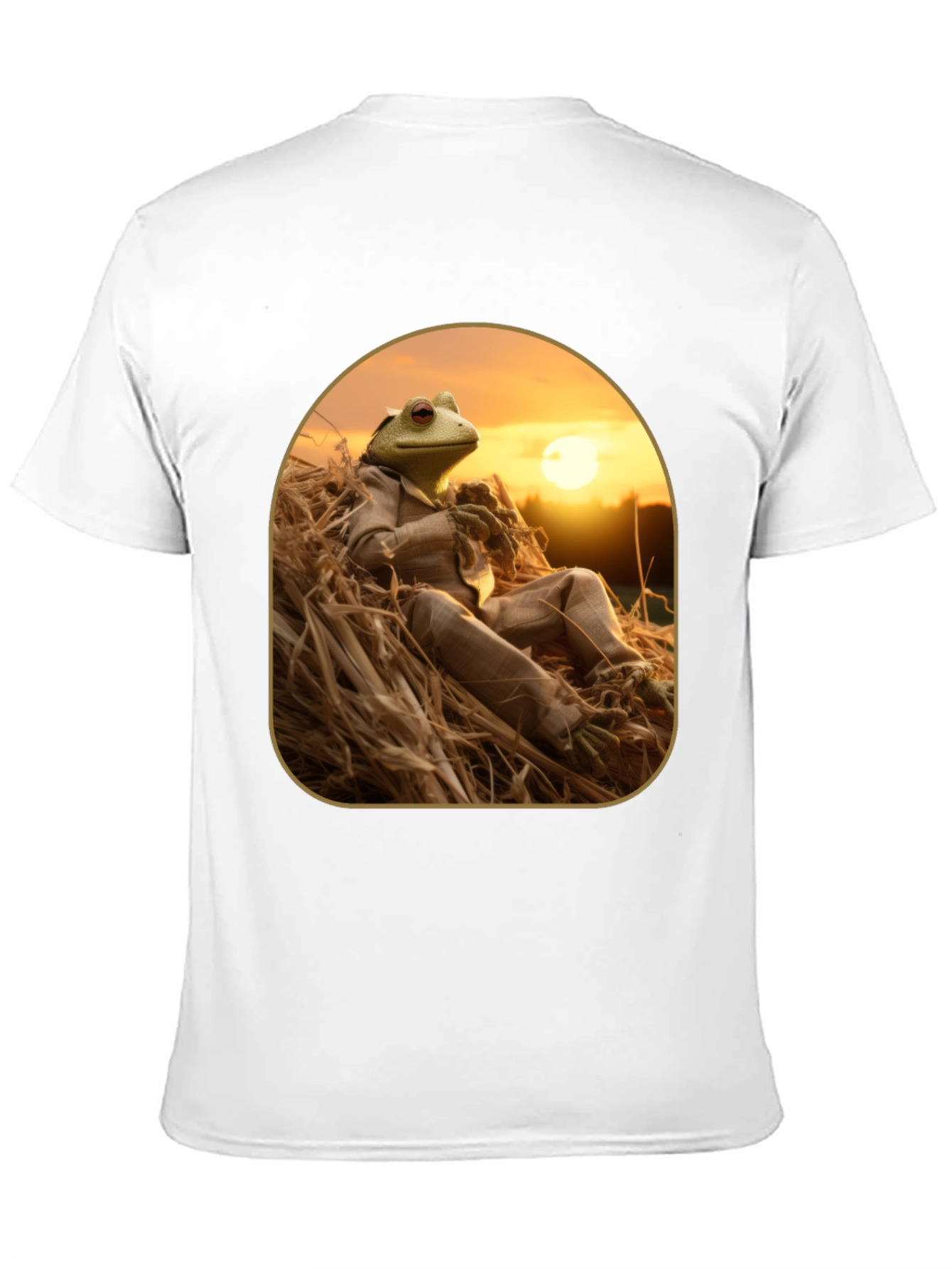 Frog in Suit Graphic T-Shirt - Relaxed Nature Style