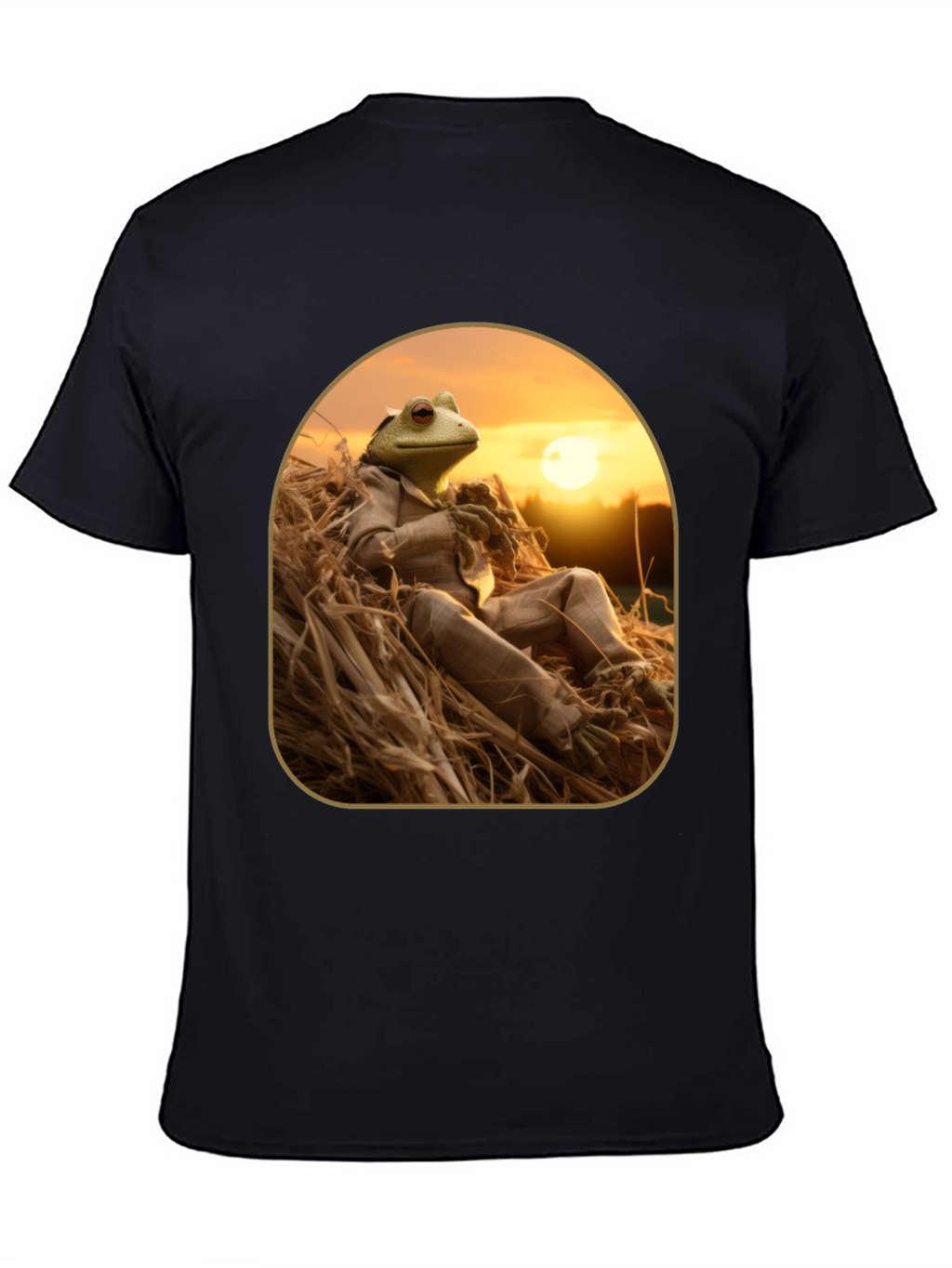 Frog in Suit Graphic T-Shirt - Relaxed Nature Style