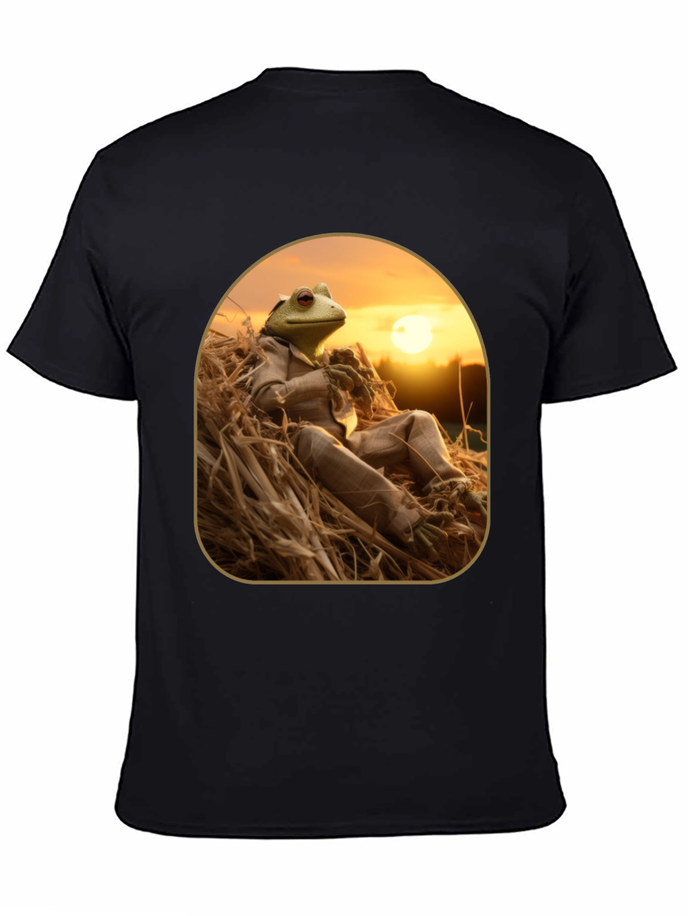 Frog in Suit Graphic T-Shirt - Relaxed Nature Style