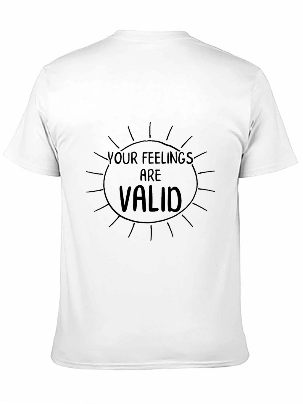 Your Feelings Are Valid Graphic Tee - Black