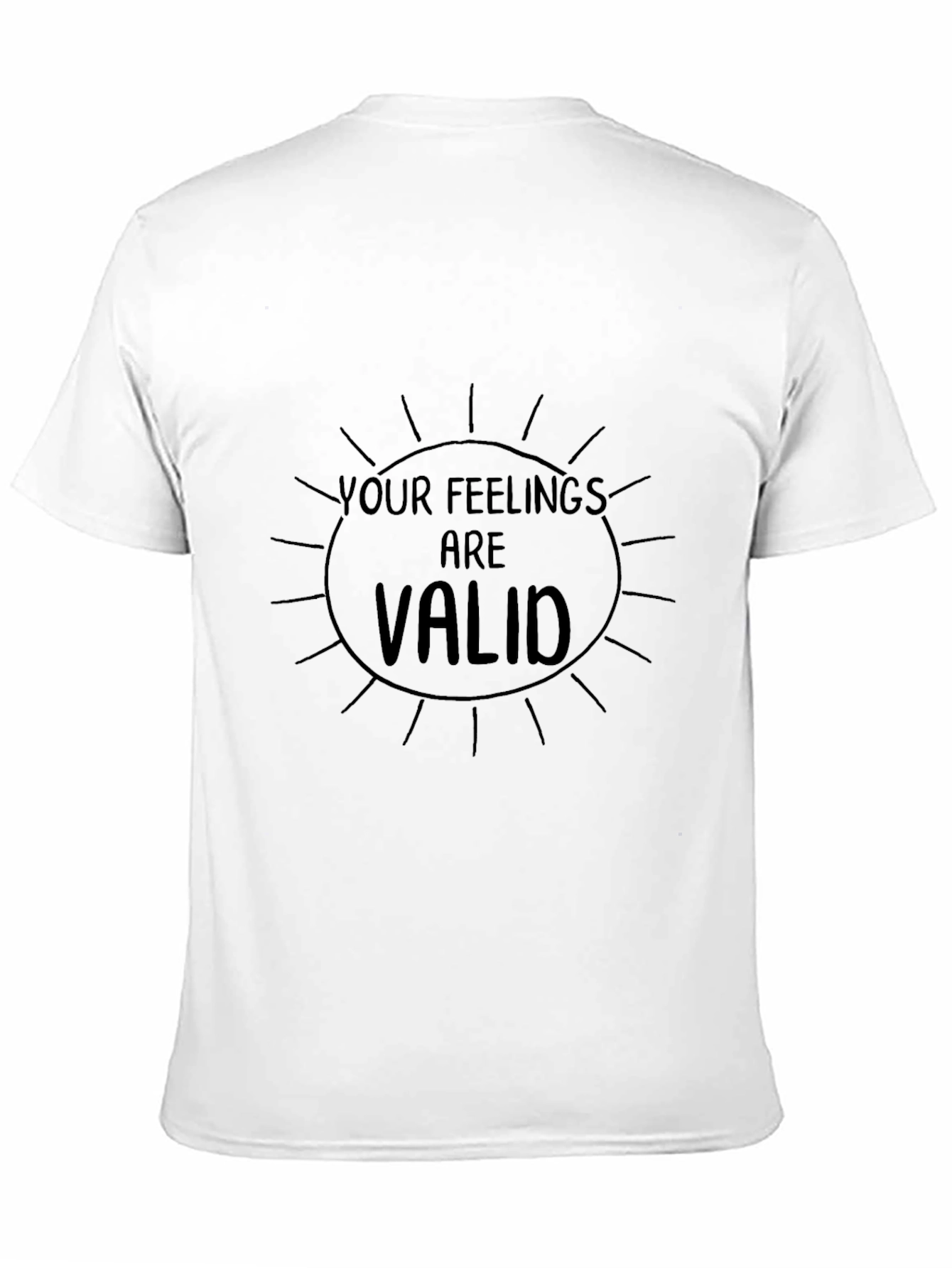 Your Feelings Are Valid Graphic Tee - Black