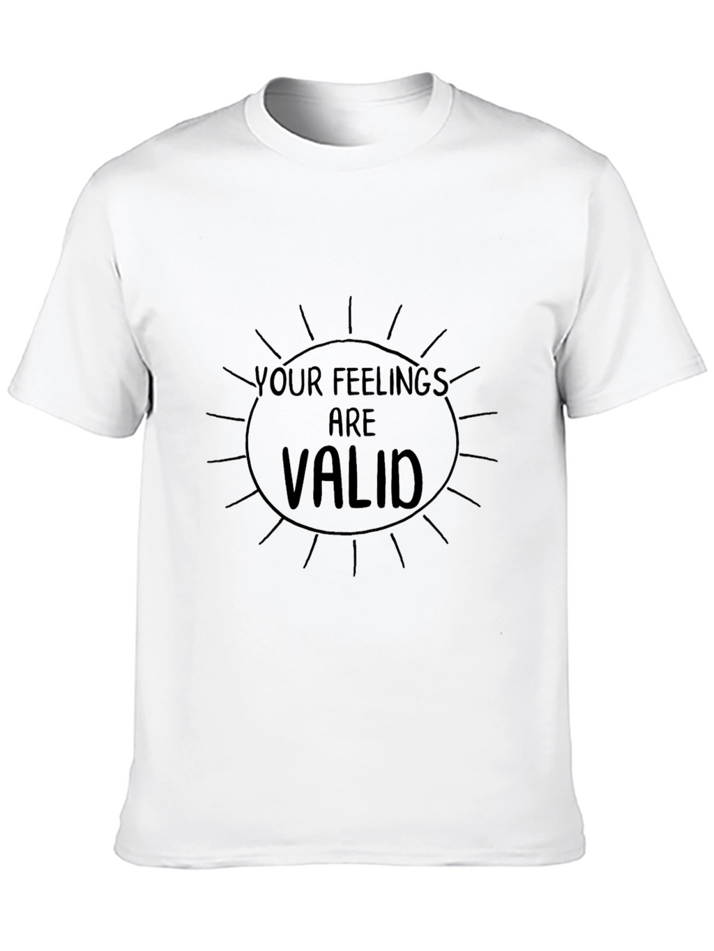 Your Feelings Are Valid Graphic Tee - Black