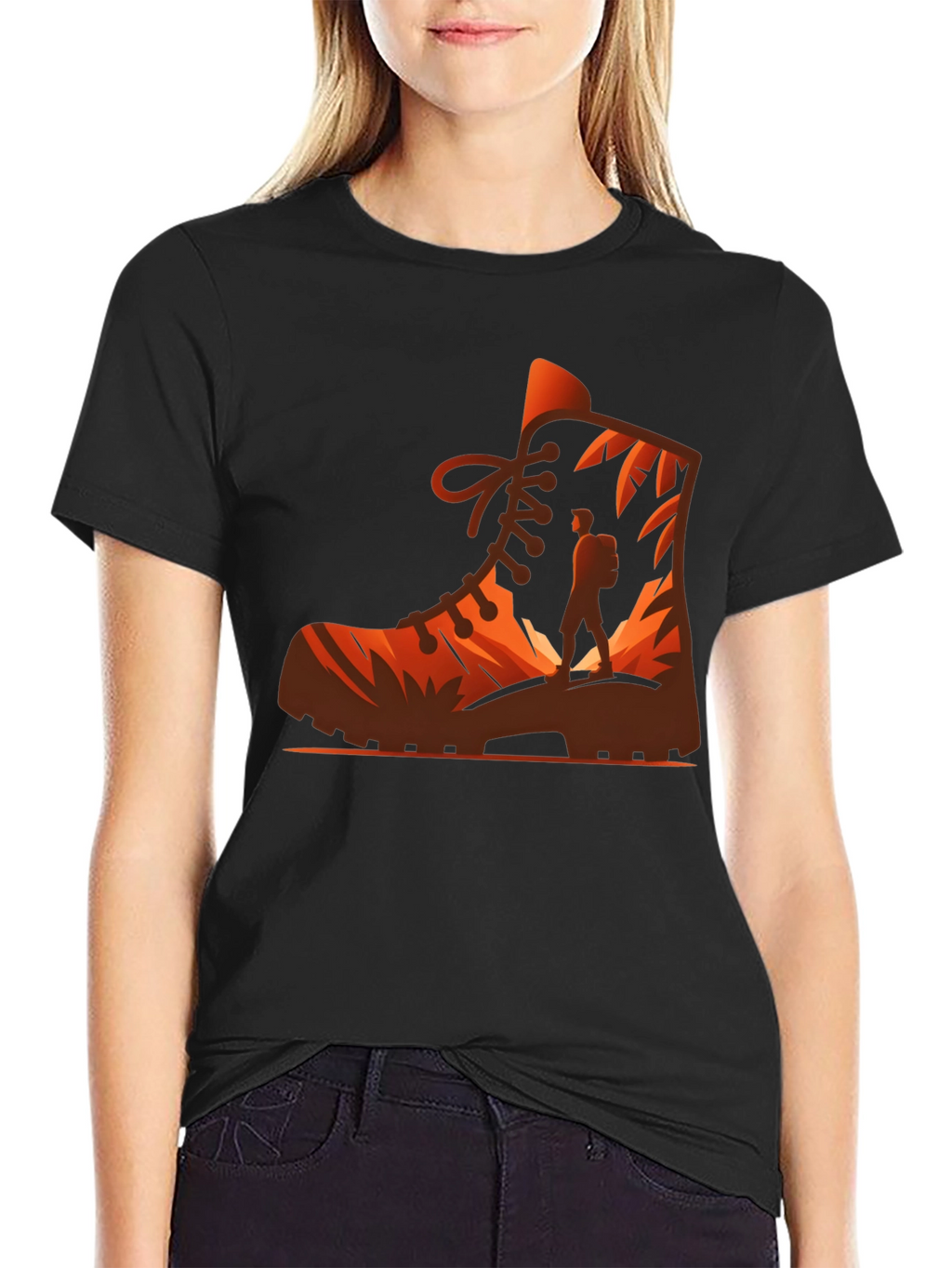 Hiking Boot Graphic Tee - Adventure Awaits!