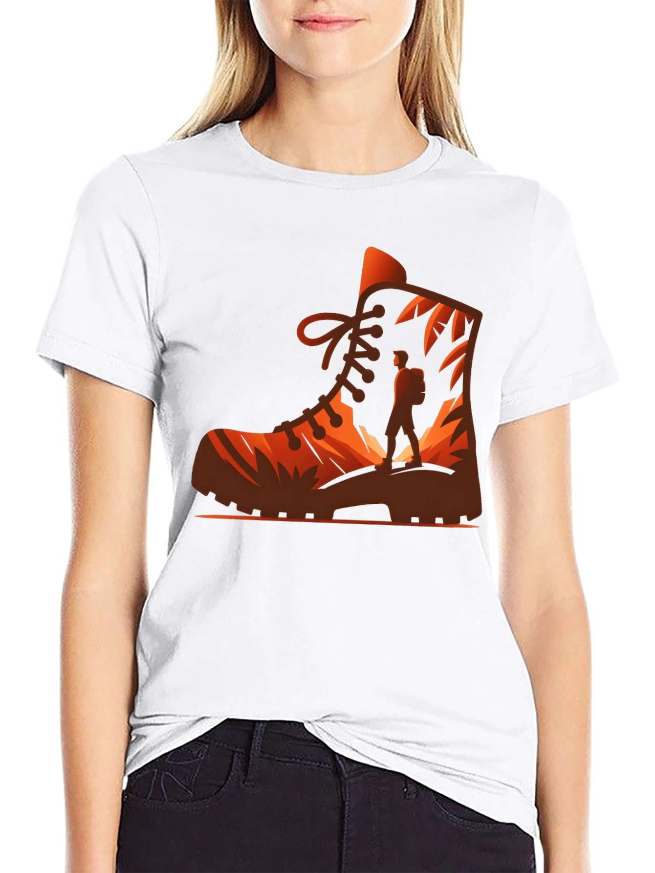 Hiking Boot Graphic Tee - Adventure Awaits!