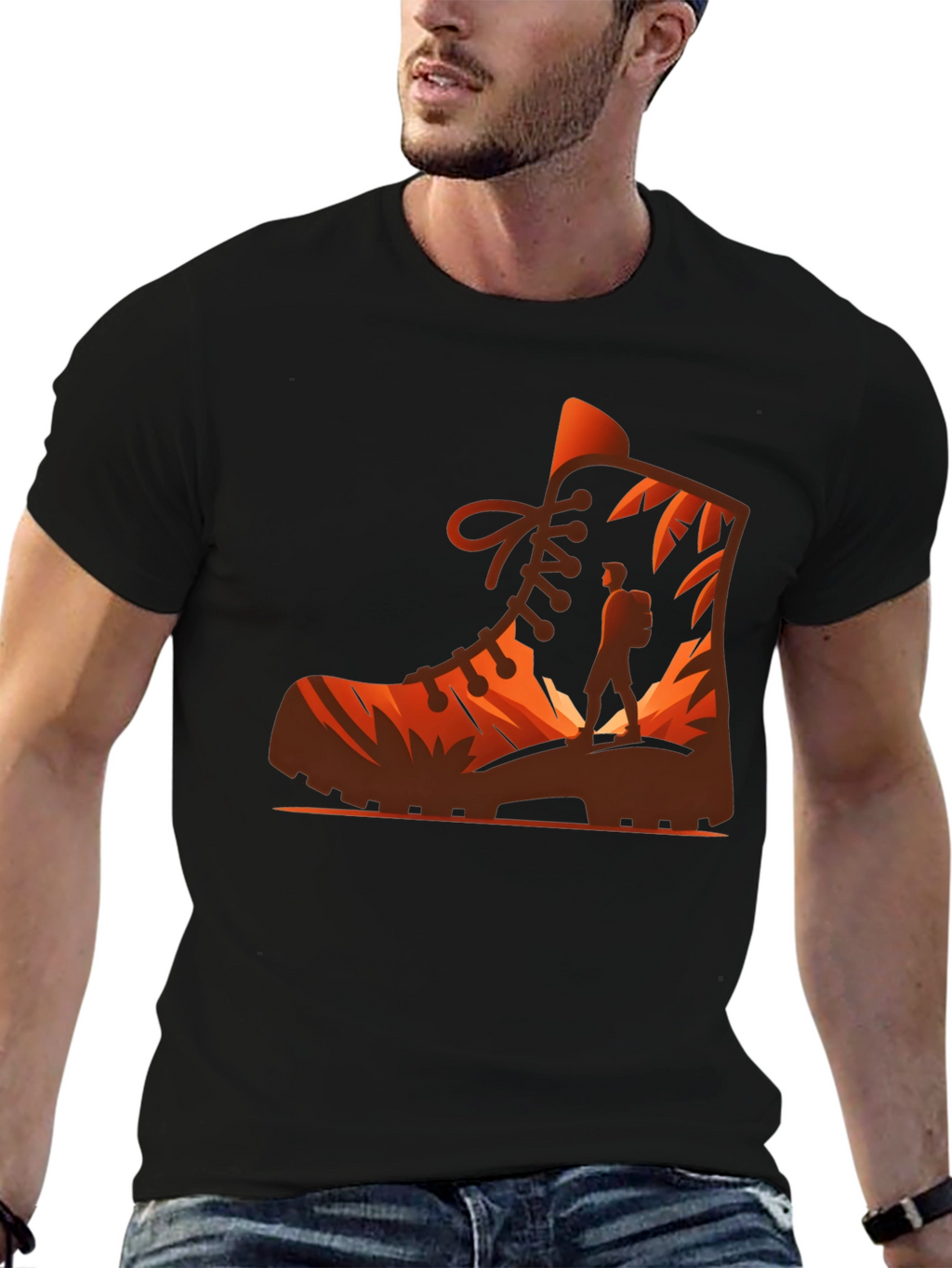 Hiking Boot Graphic Tee - Adventure Awaits!