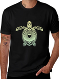 Turtle Heart Graphic Tee - Black Unisex T-Shirt