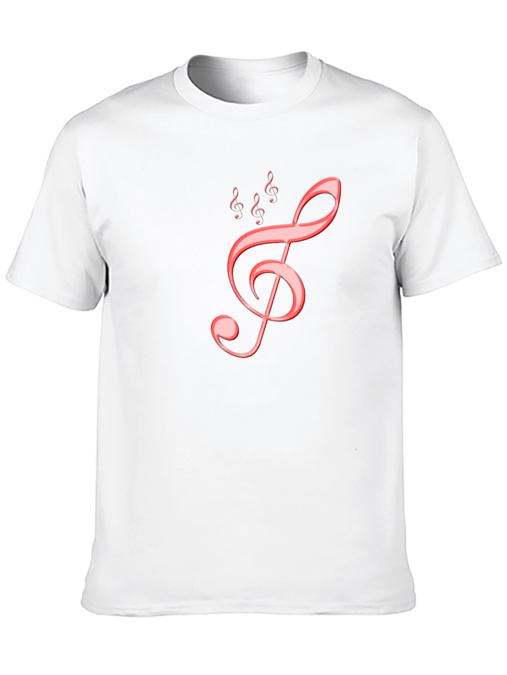 Musical Treble Clef Graphic Tee - Black