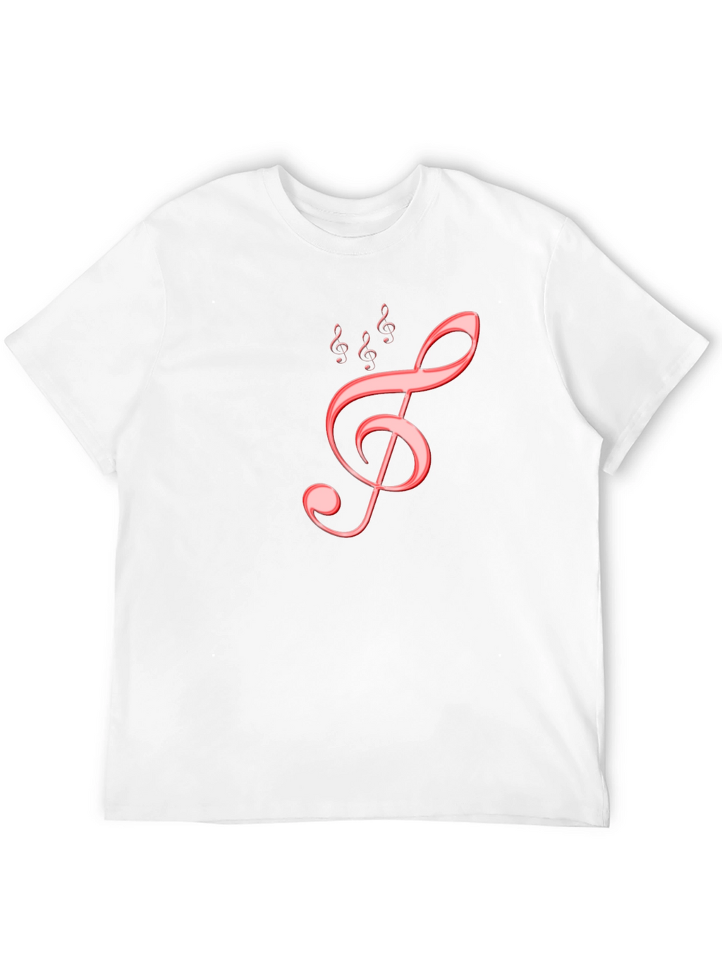 Musical Treble Clef Graphic Tee - Black