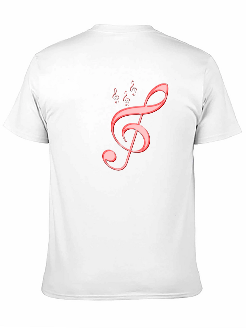 Musical Treble Clef Graphic Tee - Black