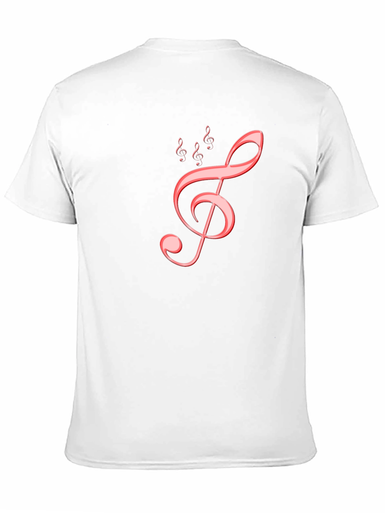 Musical Treble Clef Graphic Tee - Black