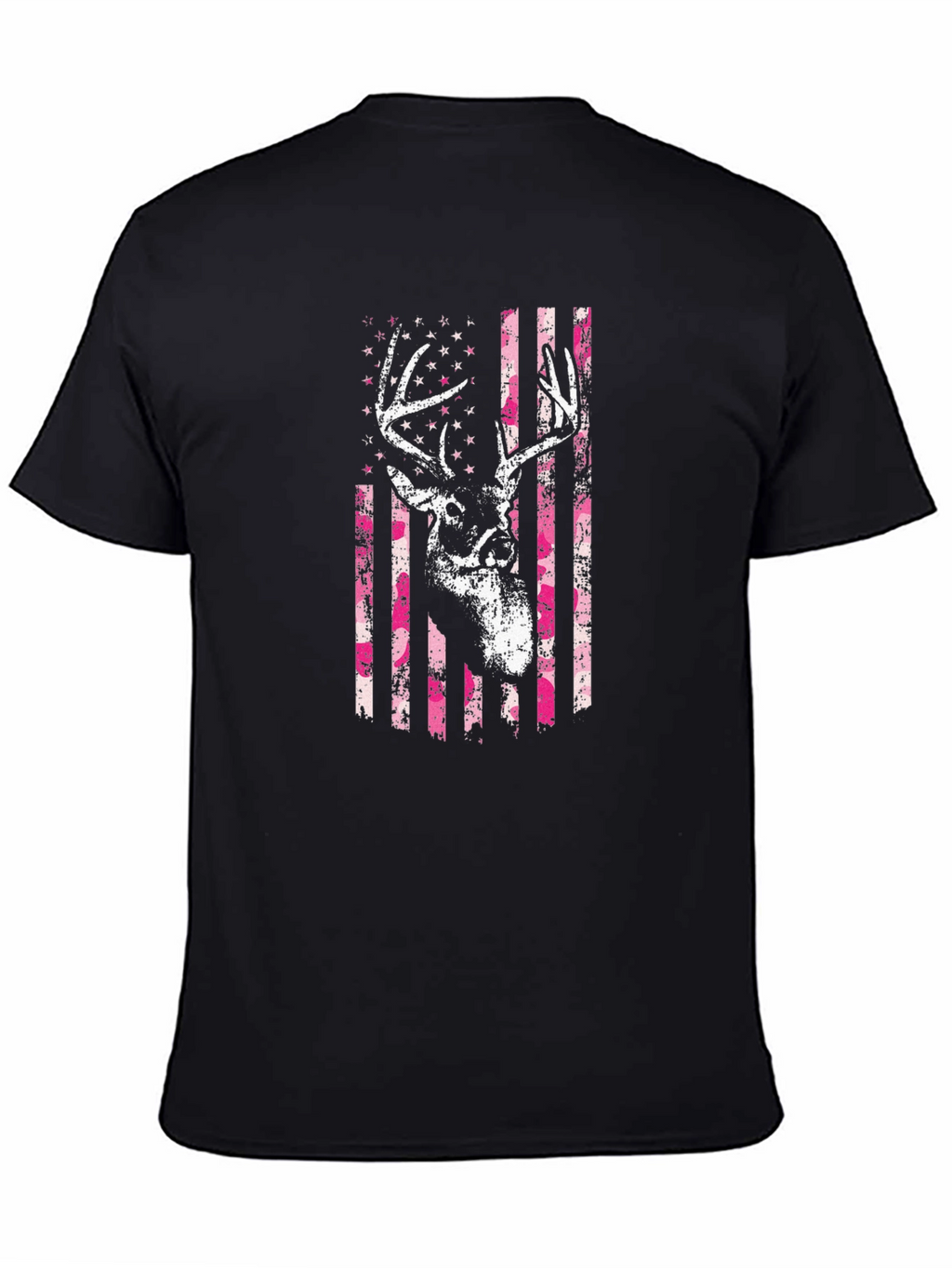 Deer American Flag Graphic T-Shirt