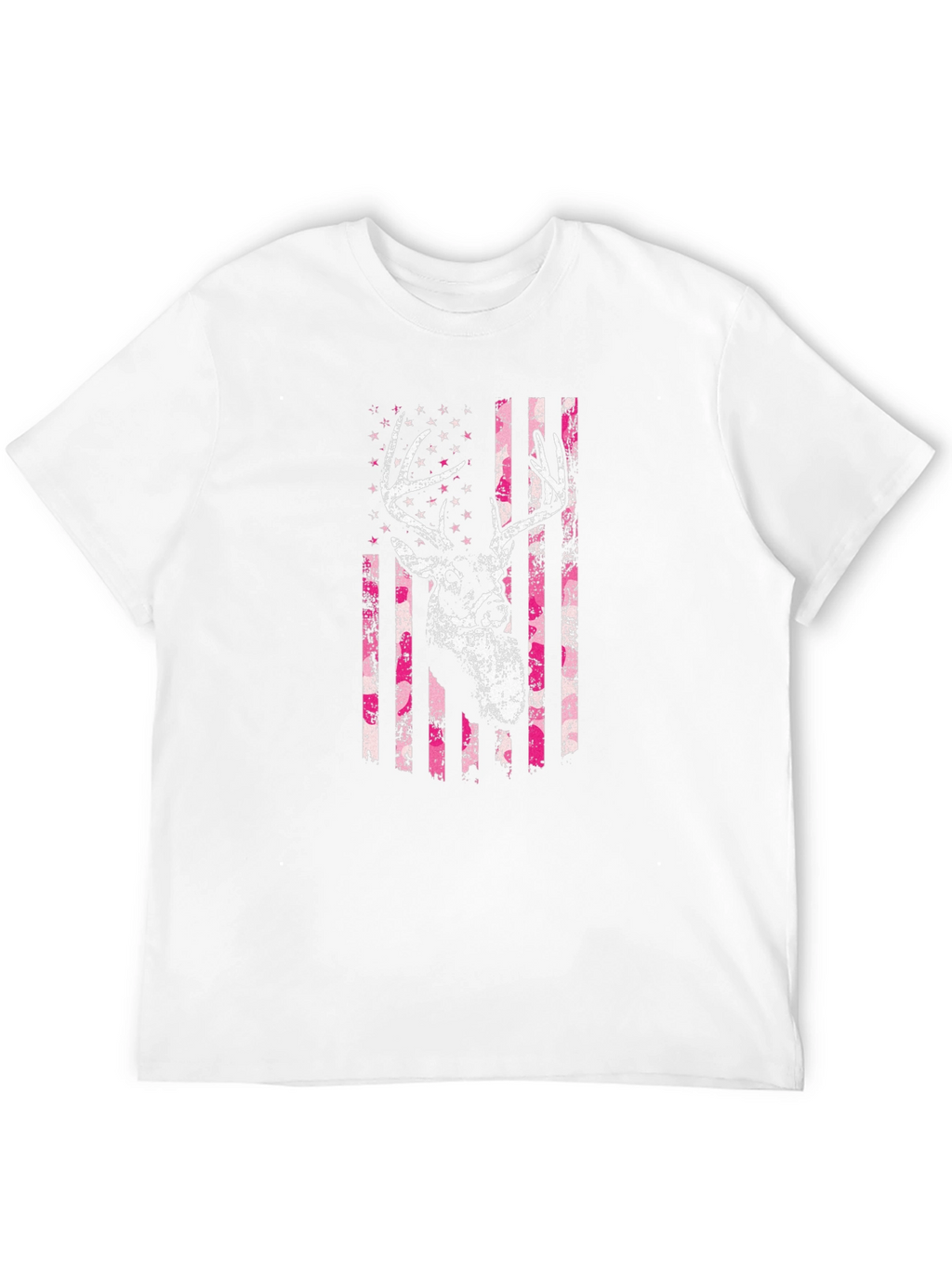 Deer American Flag Graphic T-Shirt