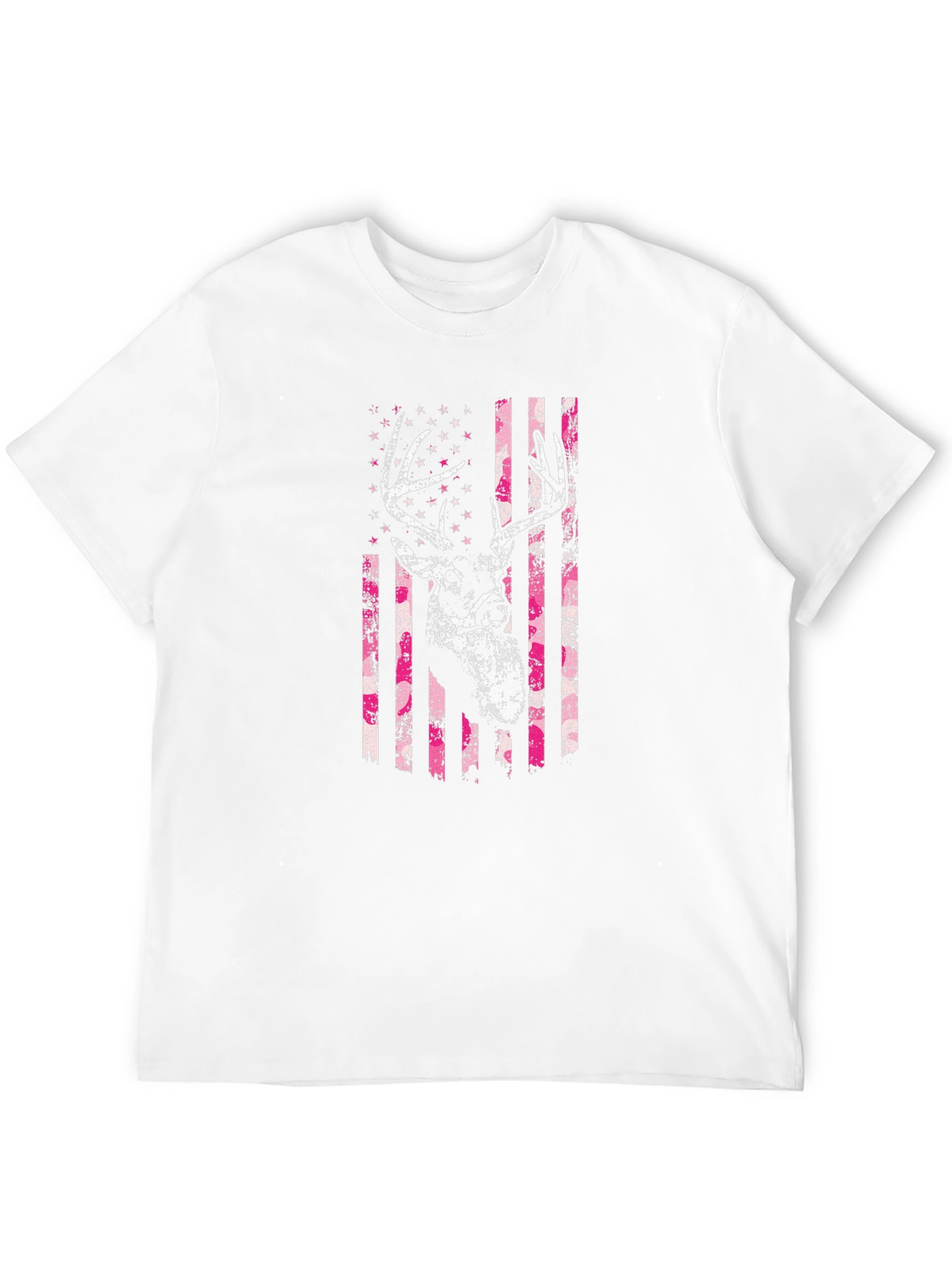 Deer American Flag Graphic T-Shirt
