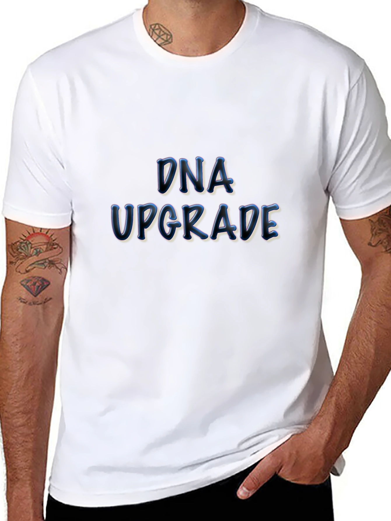 DNA Upgrade T-Shirt - Black Novelty Tee