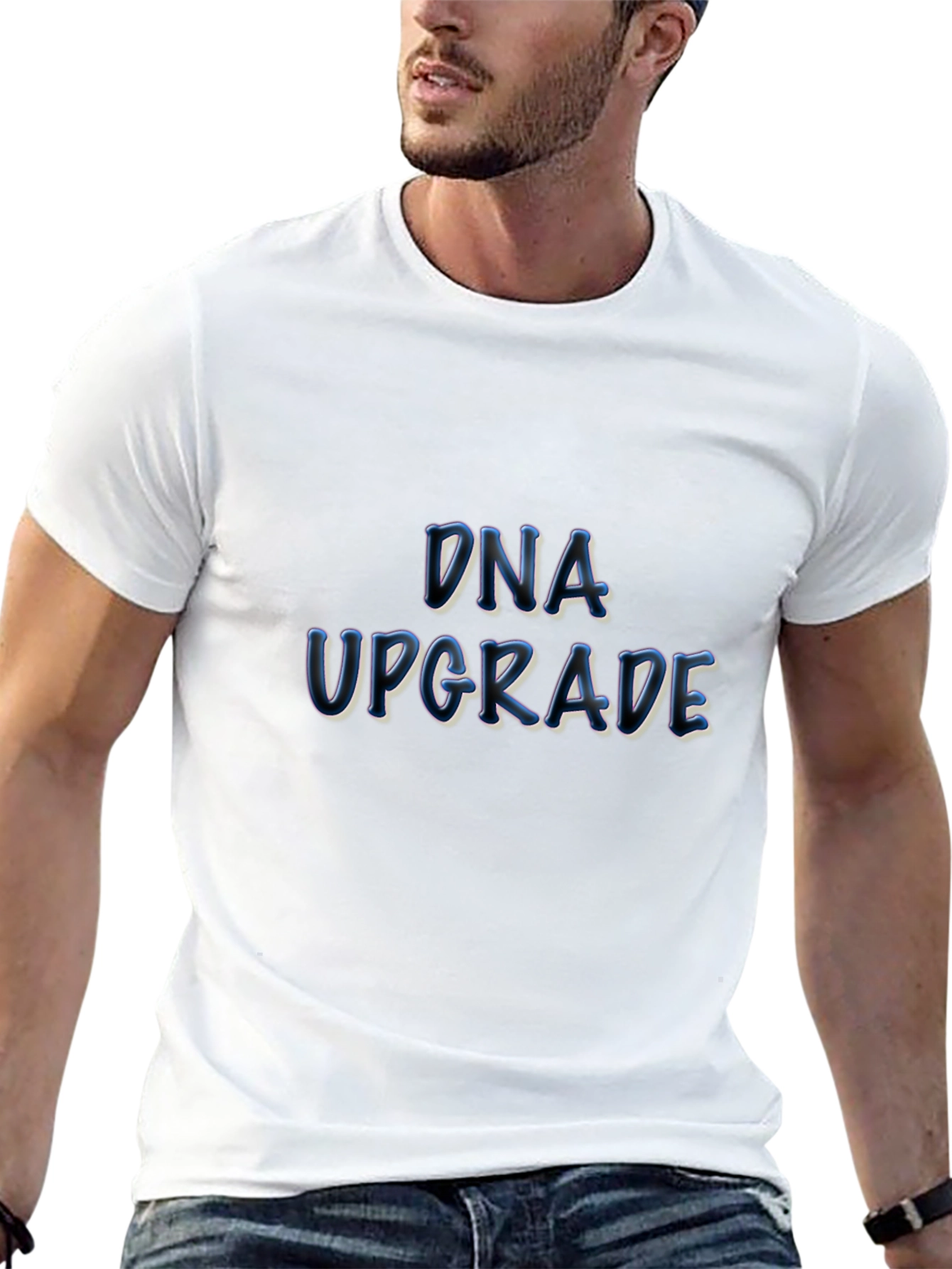 DNA Upgrade T-Shirt - Black Novelty Tee