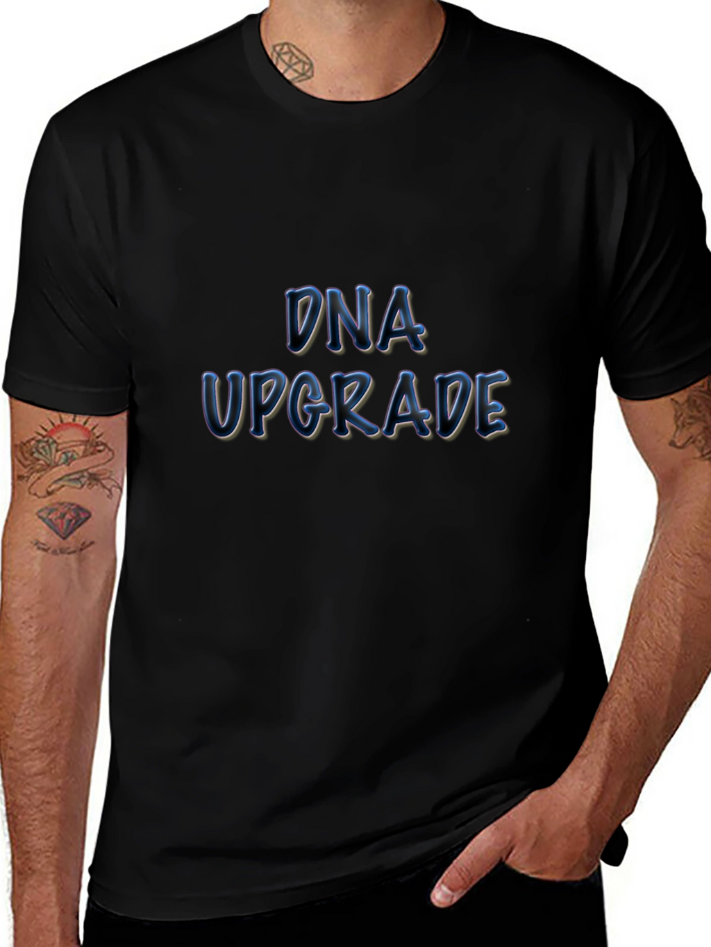 DNA Upgrade T-Shirt - Black Novelty Tee