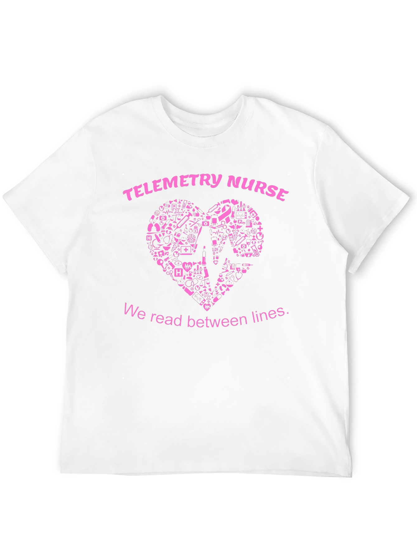 Telemetry Nurse T-Shirt - Read Between the Lines