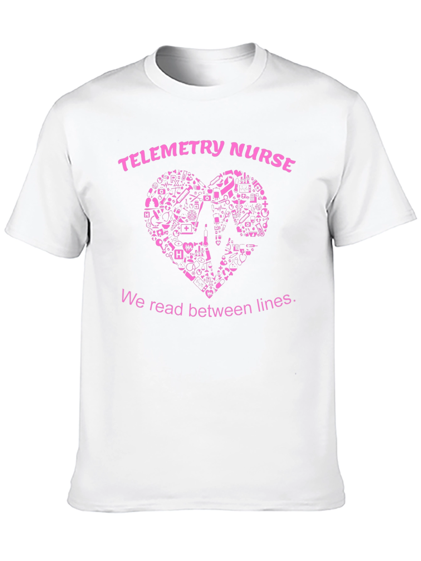 Telemetry Nurse T-Shirt - Read Between the Lines