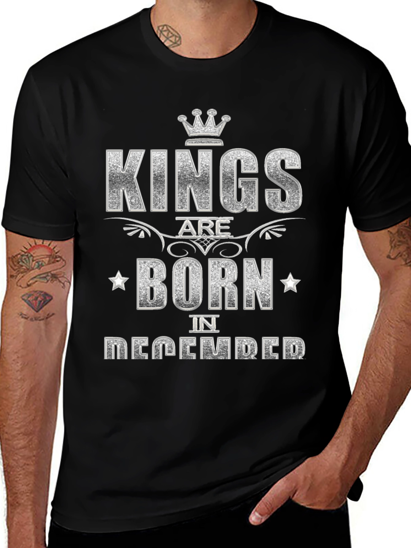 Kings Are Born in December Graphic Tee