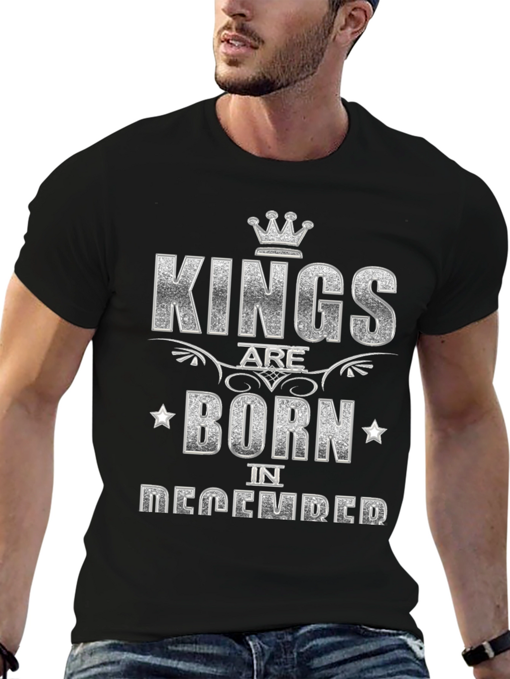 Kings Are Born in December Graphic Tee