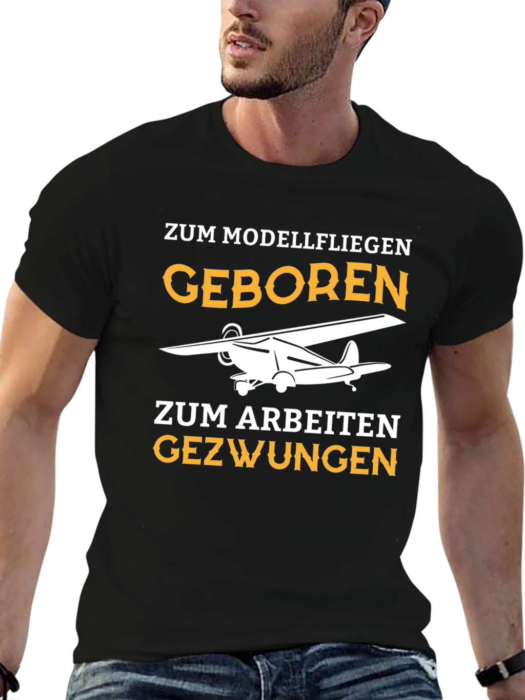 Model Airplane T-Shirt - Born to Fly