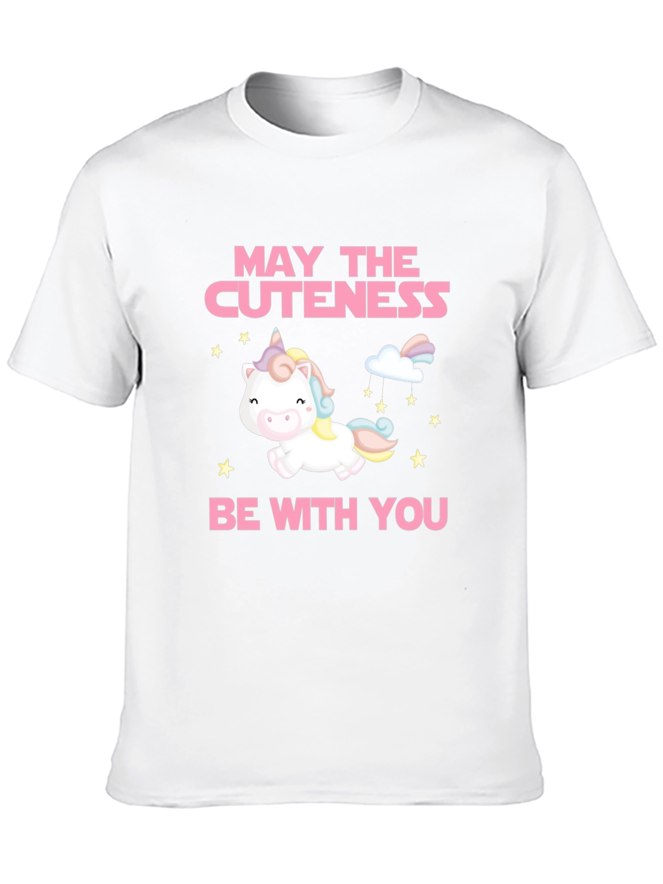 Cute Unicorn Graphic Tee - May the Cuteness Be With You!