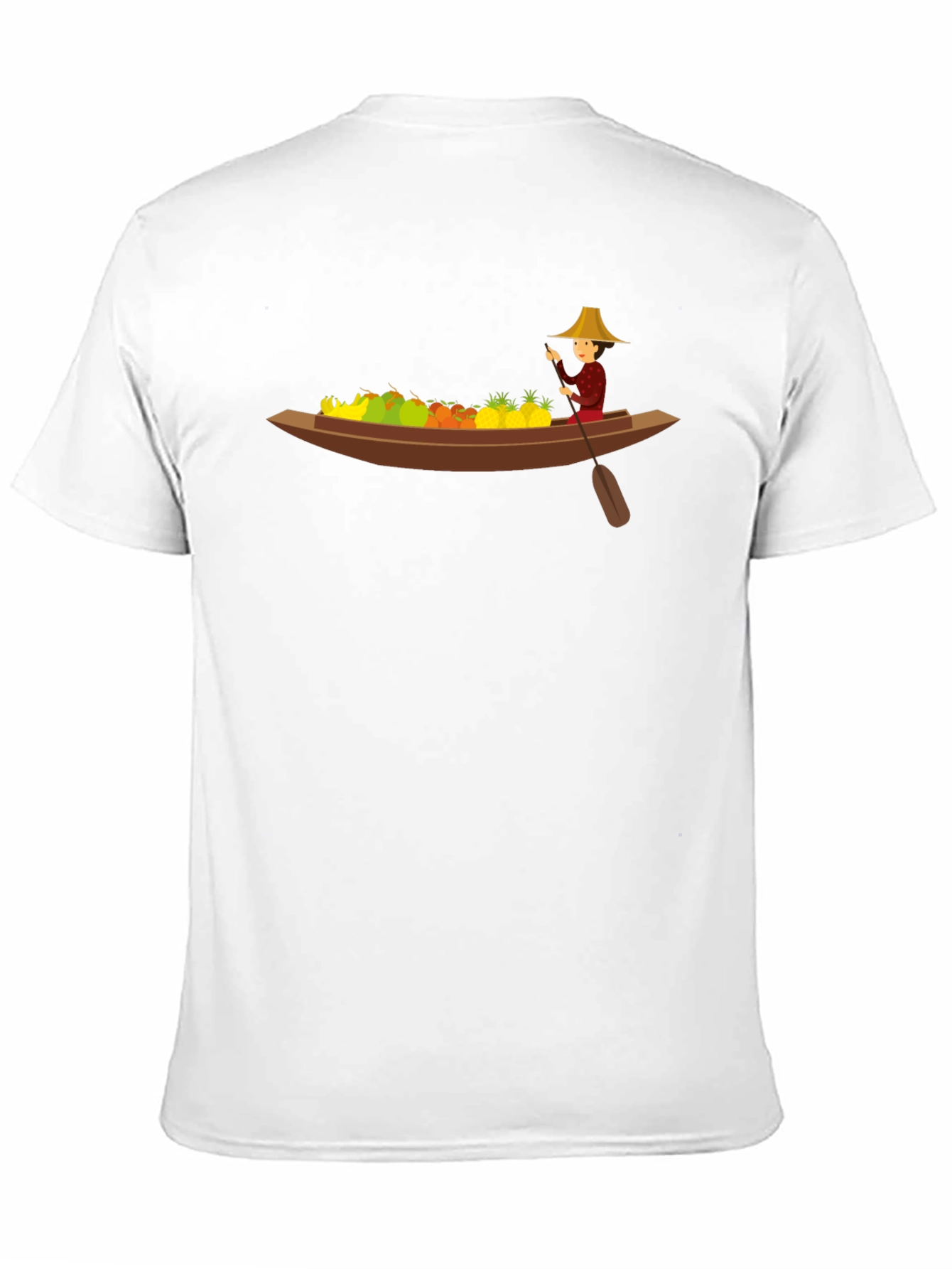 Fruit Boat Graphic Black T-Shirt